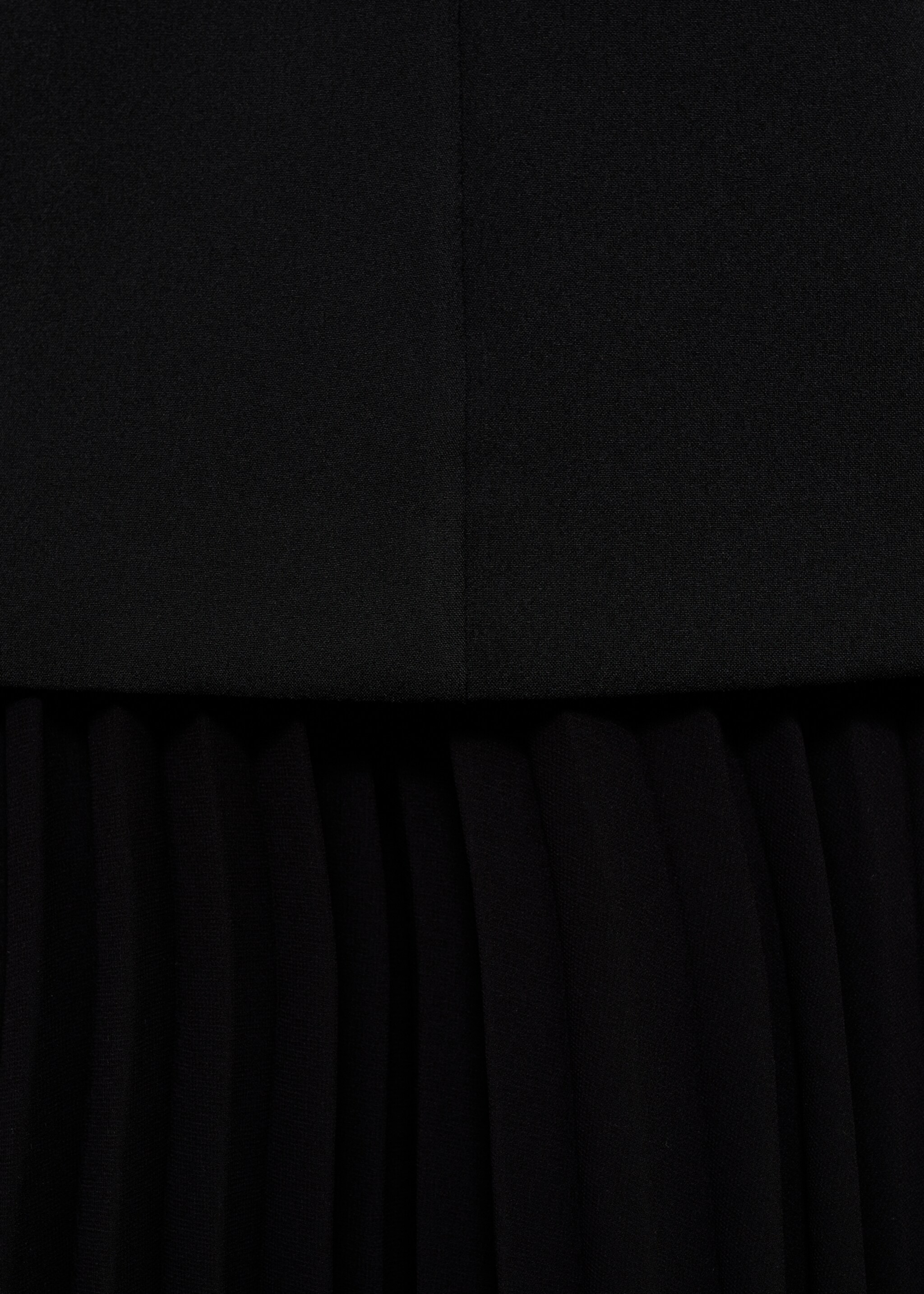A-line dress - Details of the article 8, Black. Ref: 87007193-00.
