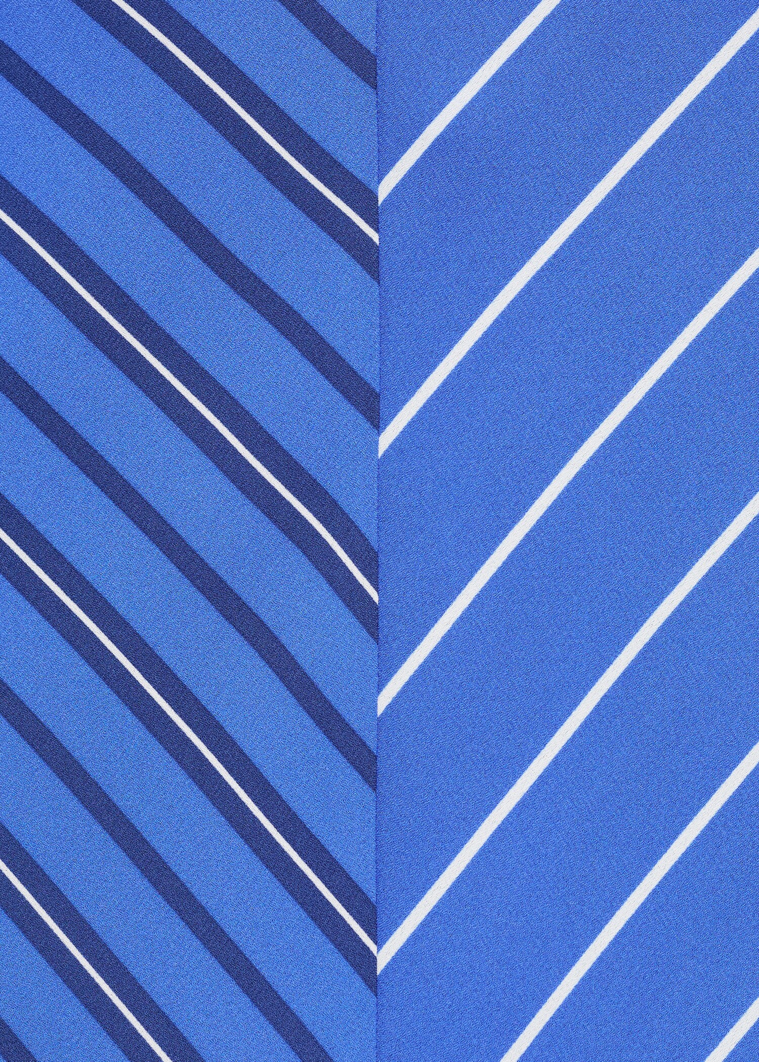 Combined striped flared dress - Details of the article 8