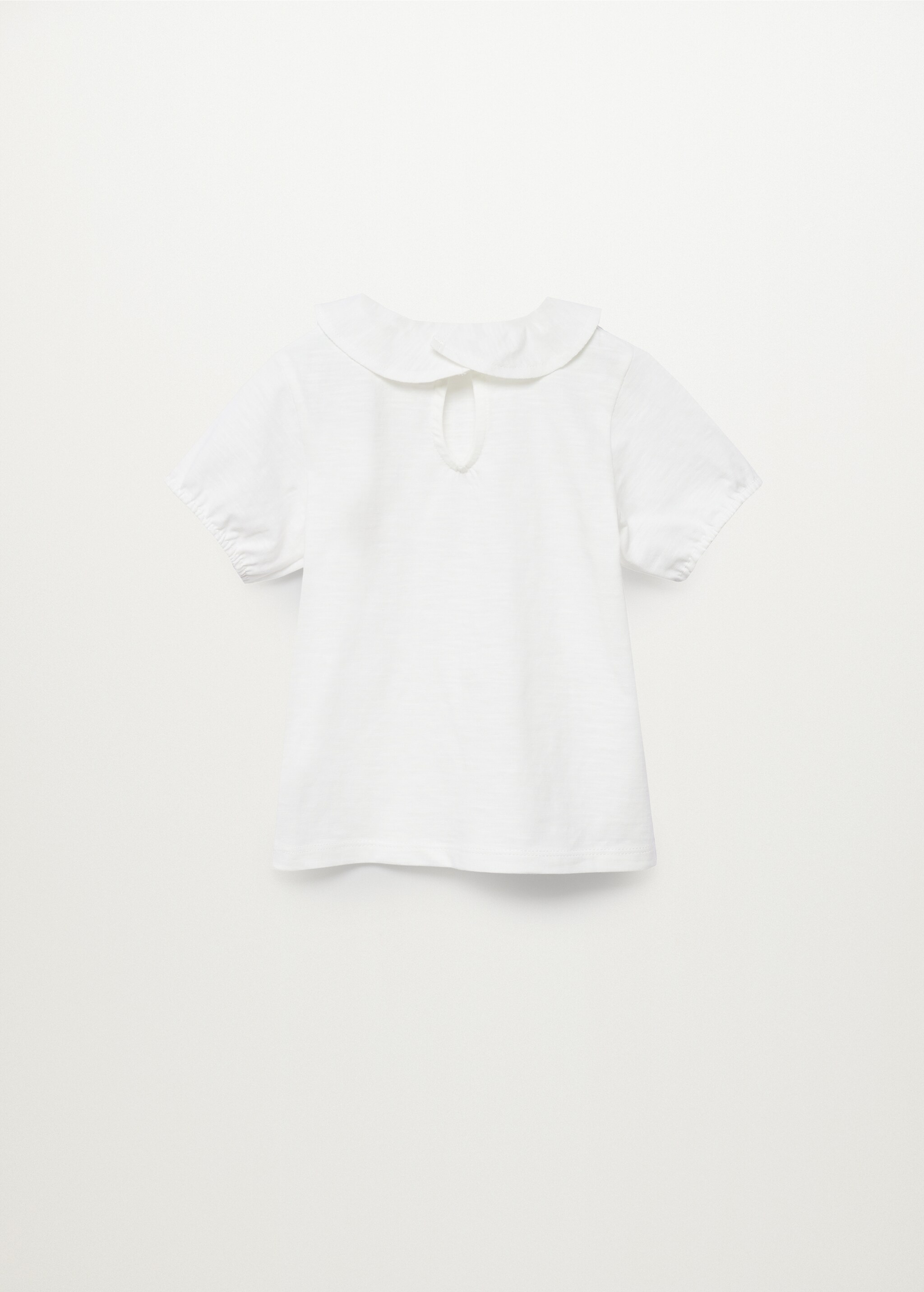 Camiseta algodón cuello babydoll - Reverso del artículo