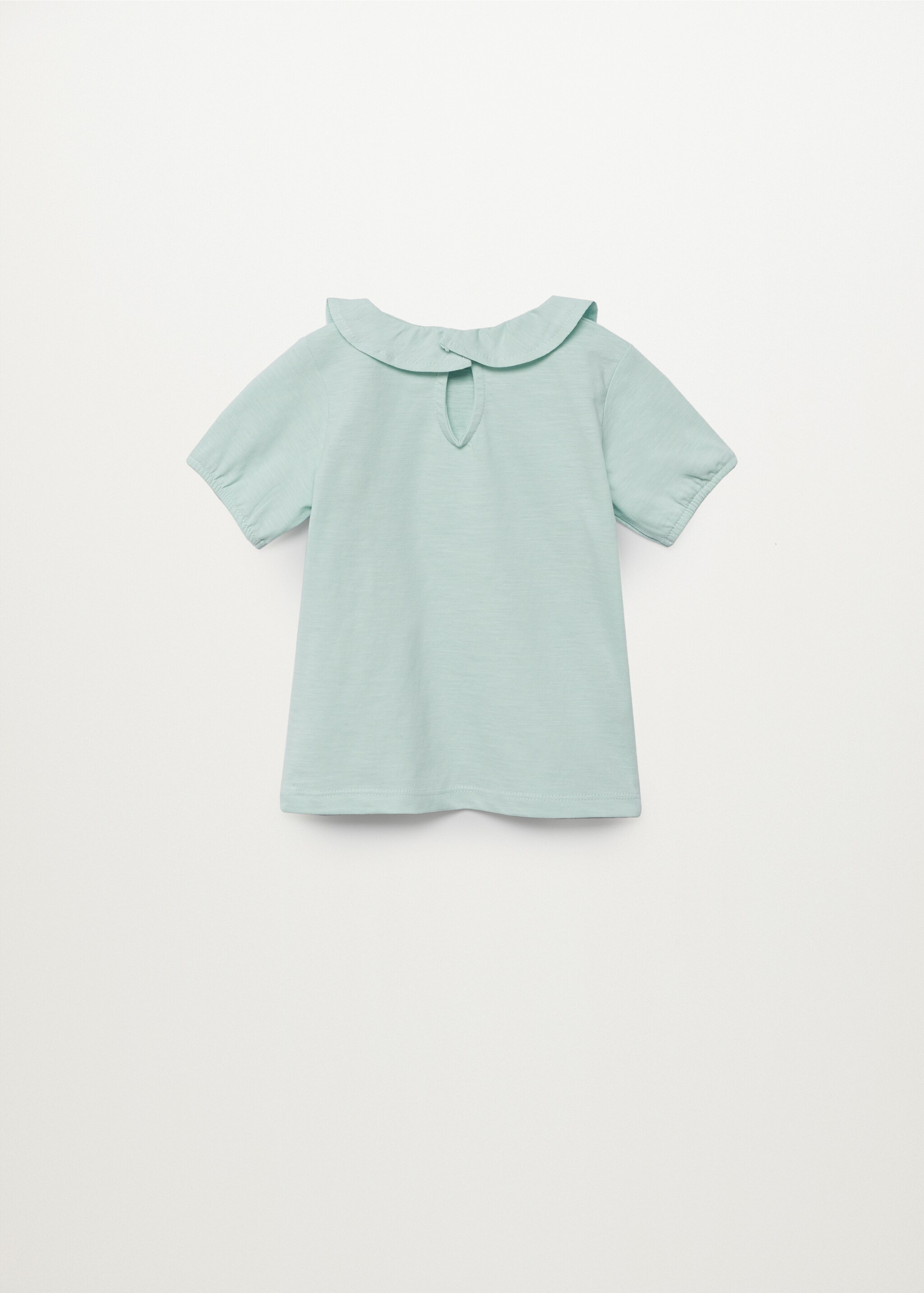 Camiseta algodón cuello babydoll - Reverso del artículo