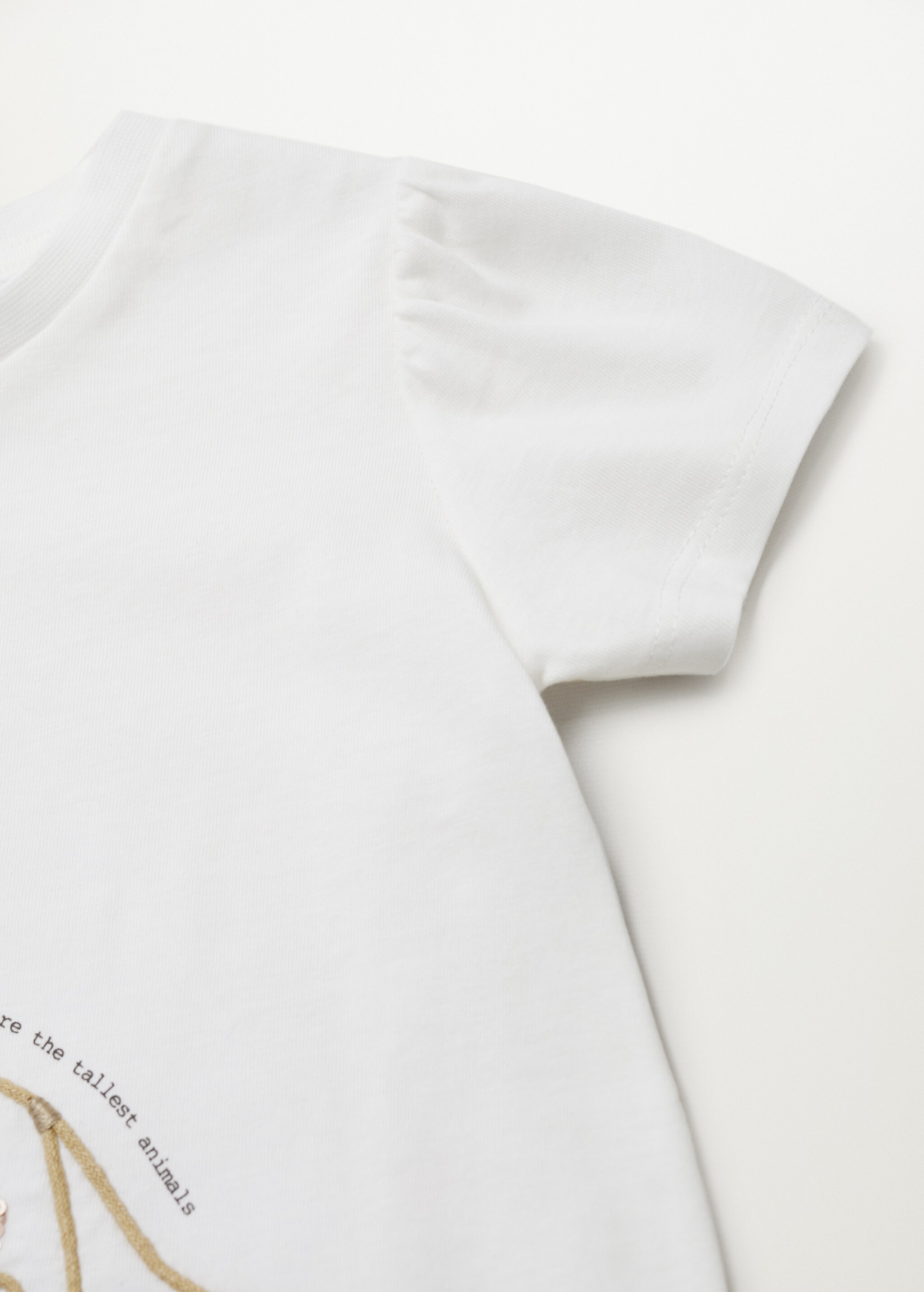 Sequined cotton T-shirt - Details of the article 9
