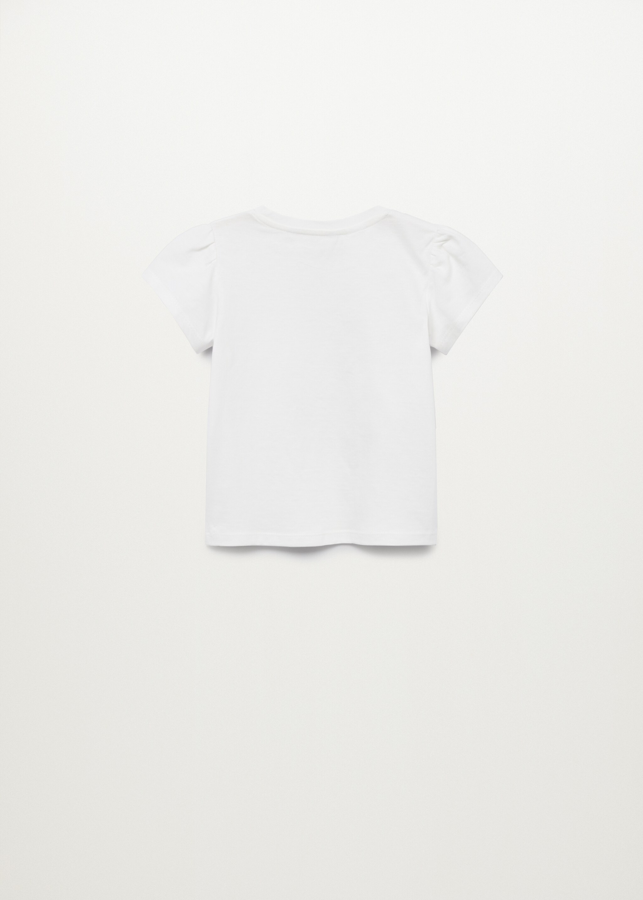 Sequined cotton T-shirt - Reverse of the article