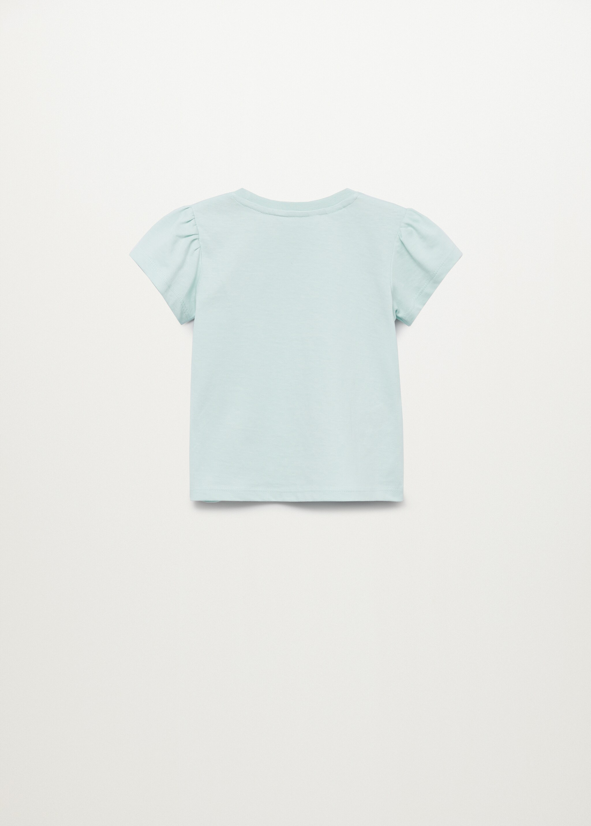 Sequined cotton T-shirt - Reverse of the article