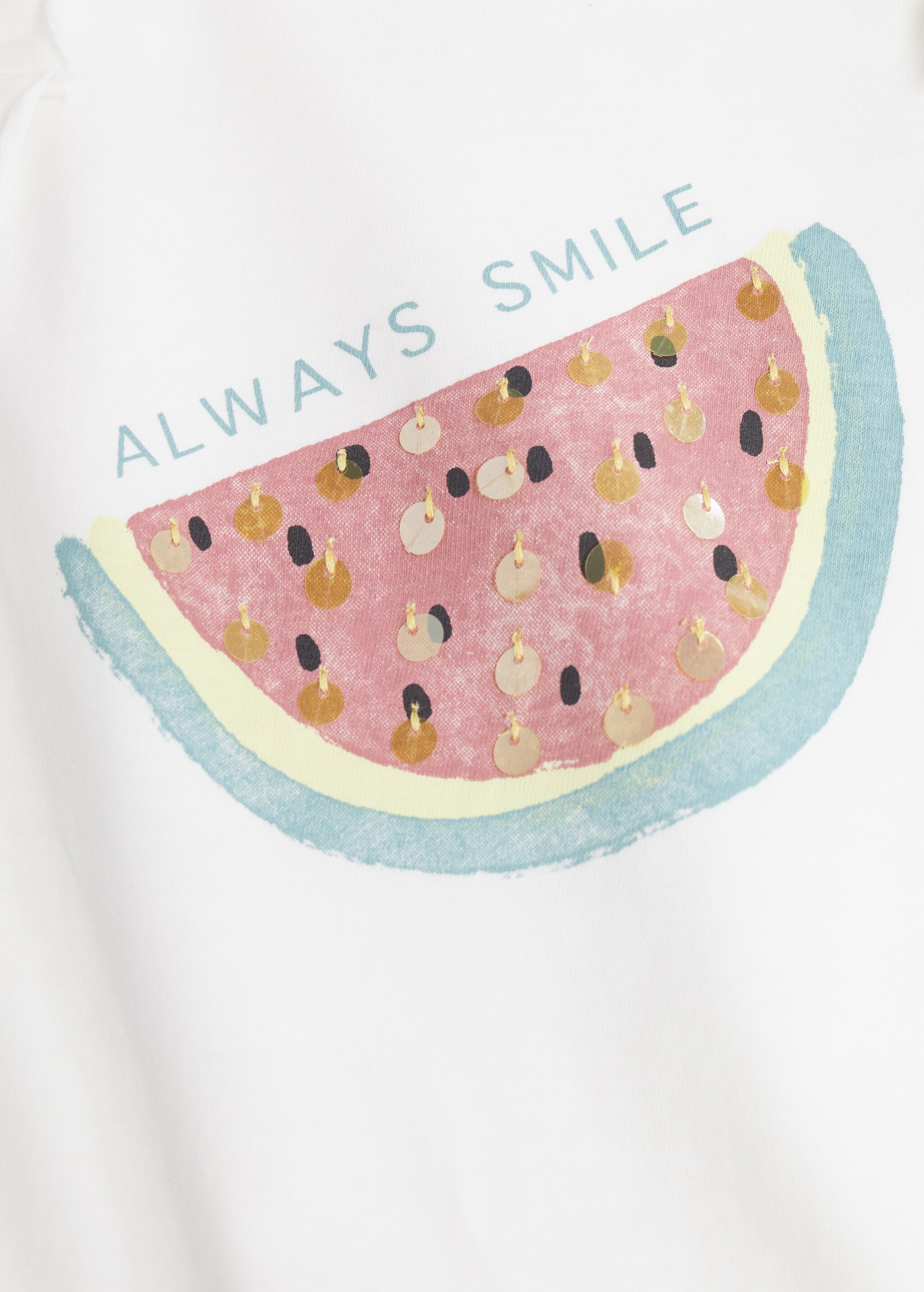 Camiseta estampada detalle lentejuelas - Detalle del artículo 8