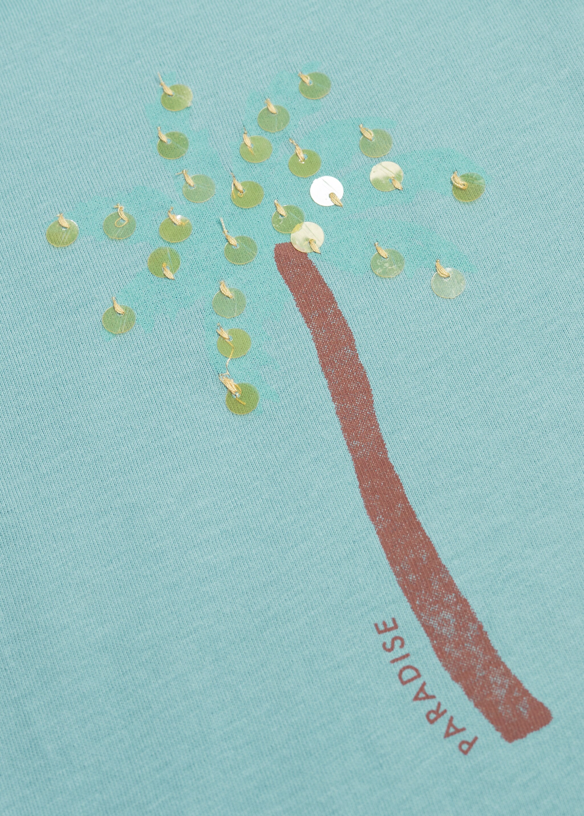Camiseta estampada detalle lentejuelas - Detalle del artículo 8