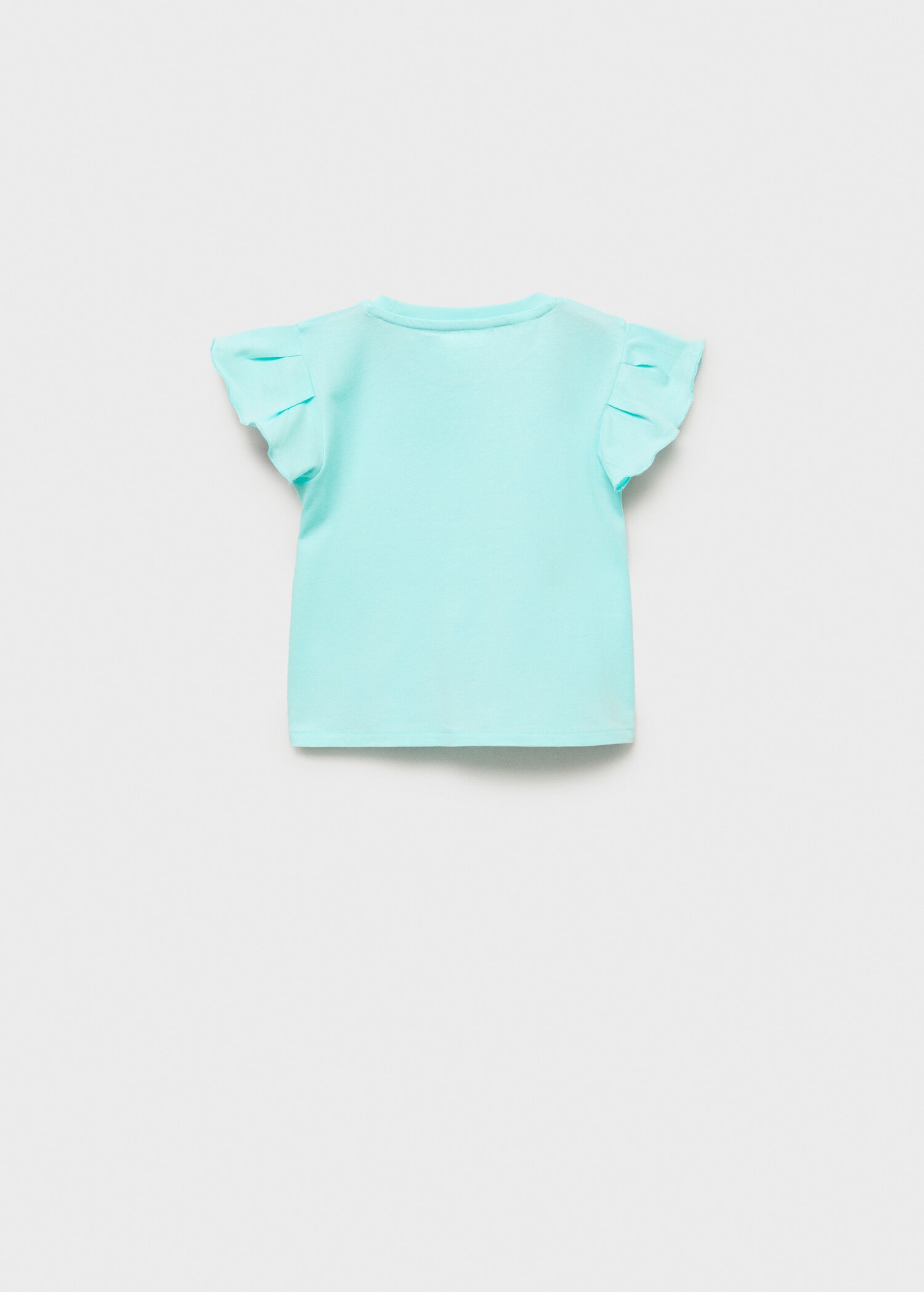 Ruffled sleeve T-shirt - Reverse of the article