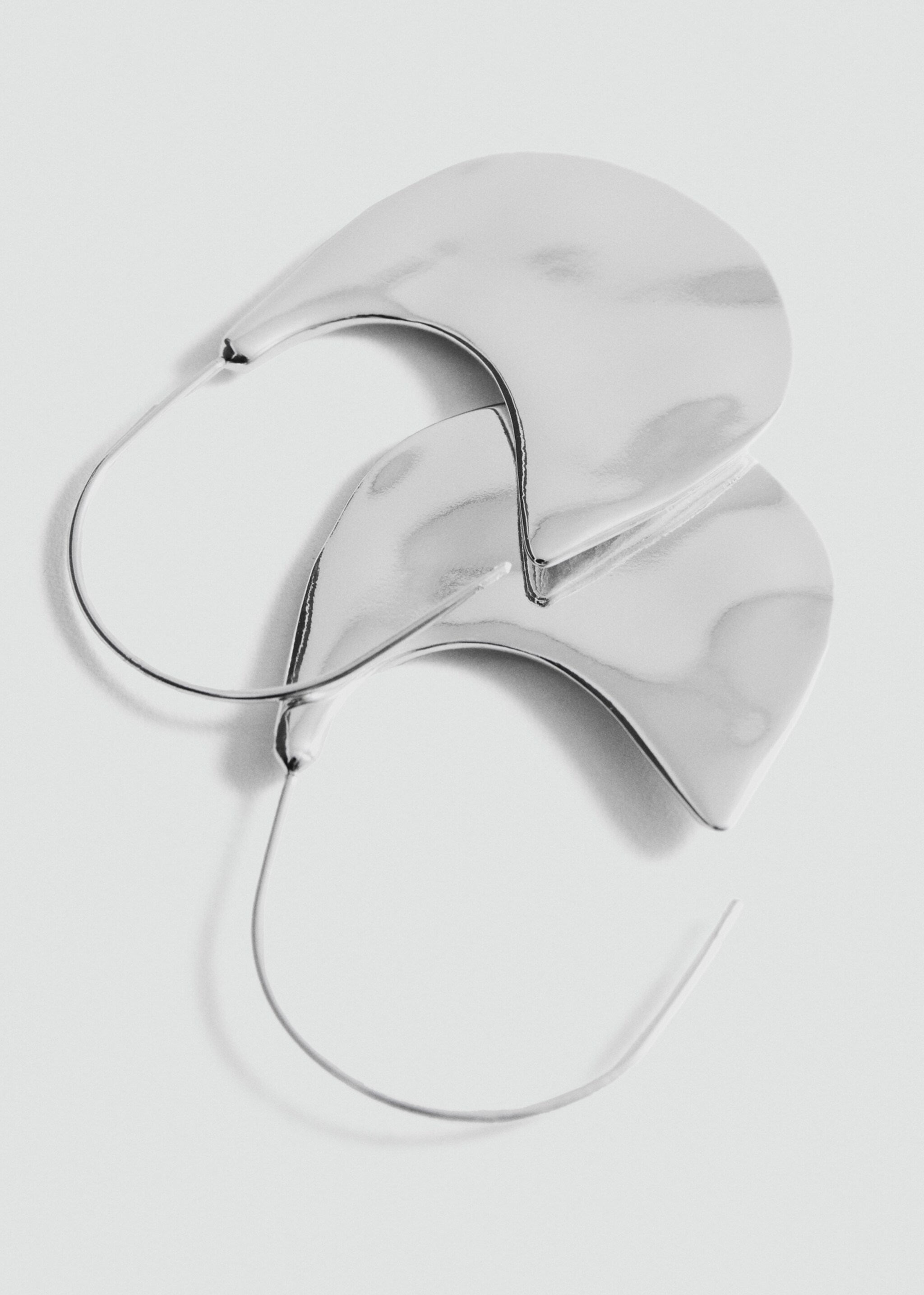 Ovaalvormige oorbellen - Middenvlak, Zilver. Ref: 87007710-00.