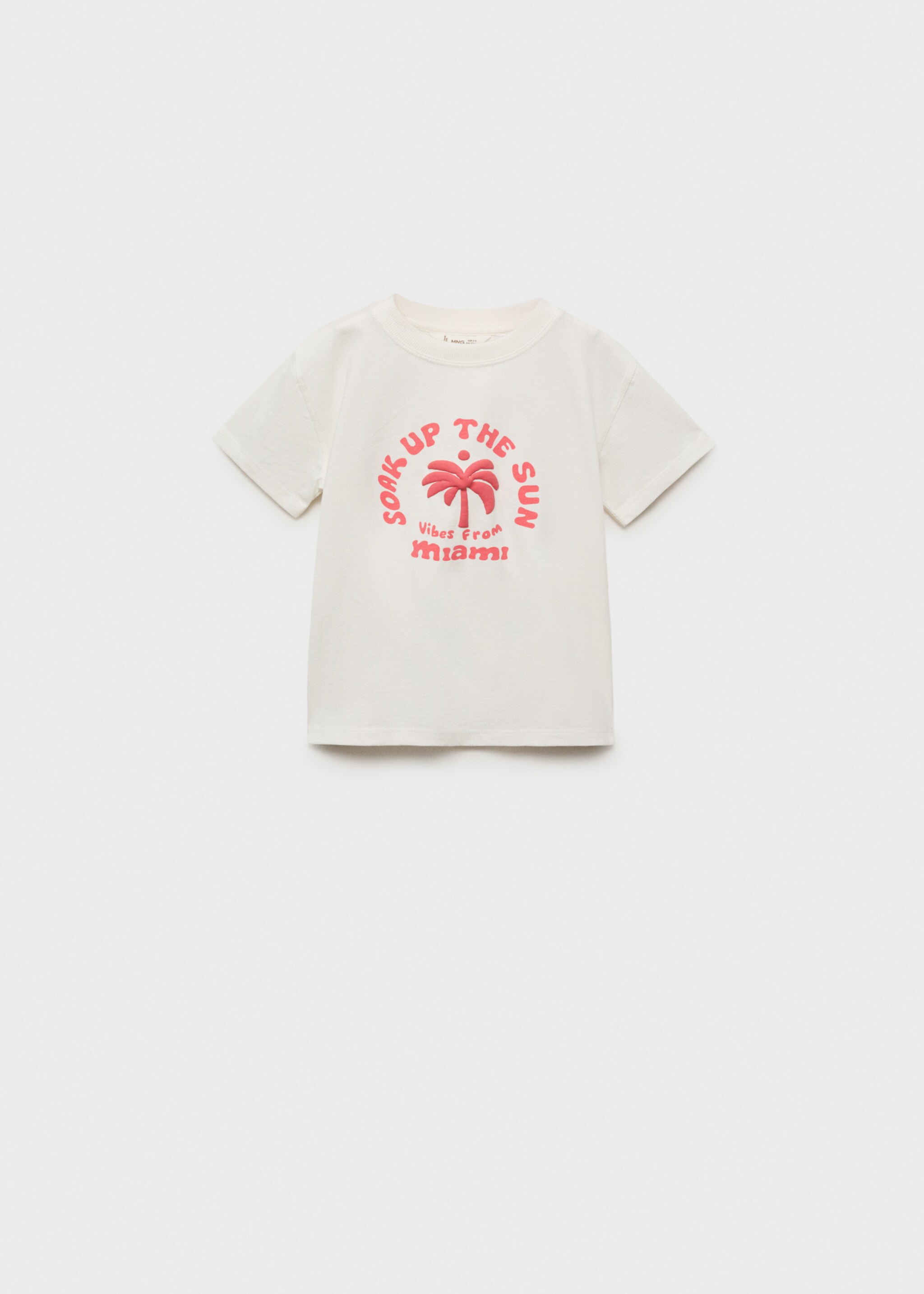 Samarreta estampat relleu - Article sense model, Blanc trencat. Ref: 87007711-00.