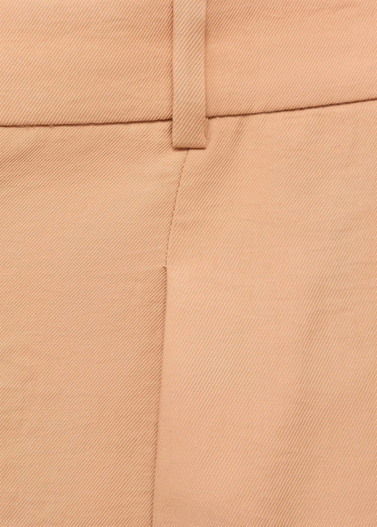 Straight-fit lyocell pants with pleats - Details of the article 0