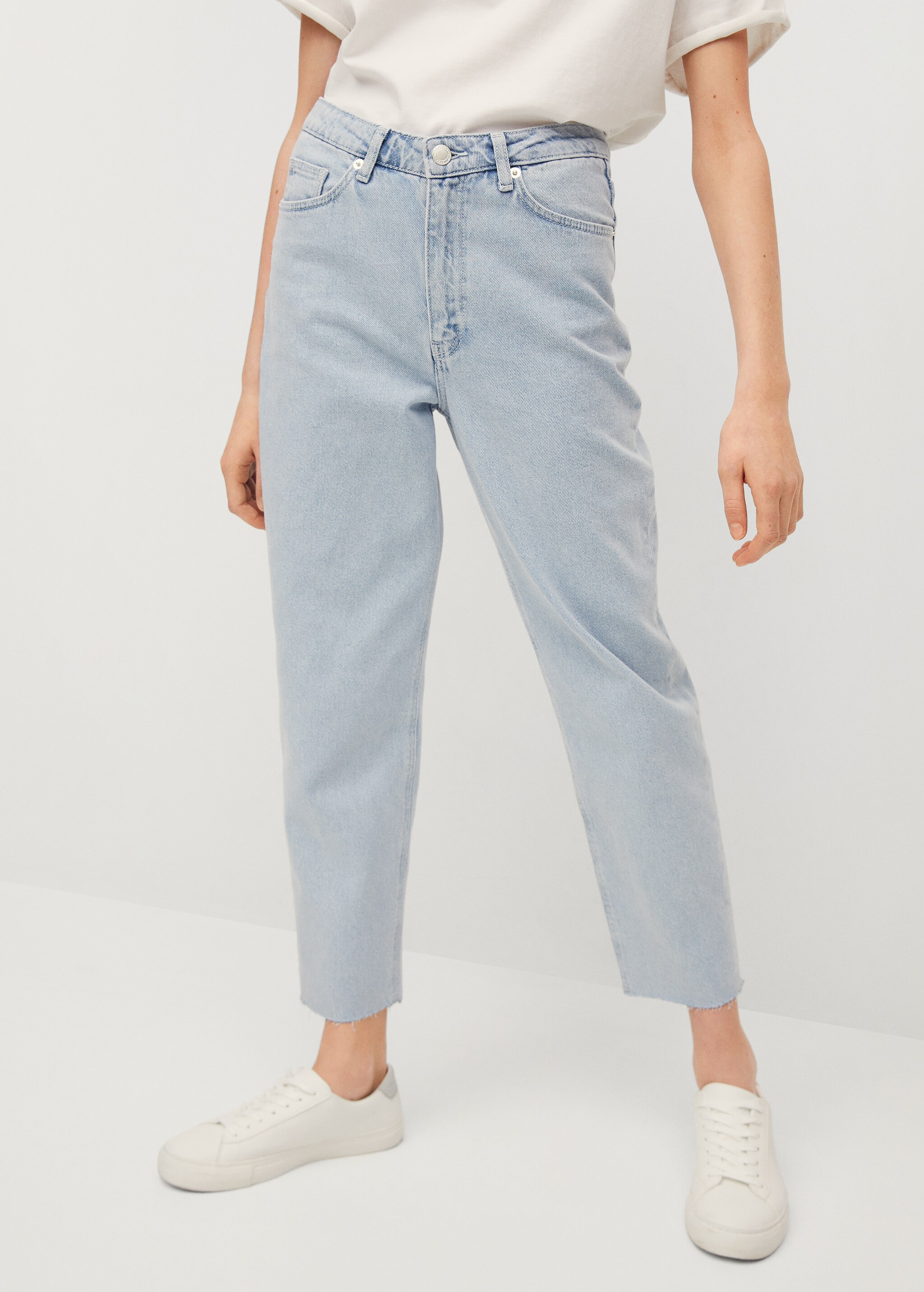 Jeans mom-fit algodón - Detalle del artículo 1