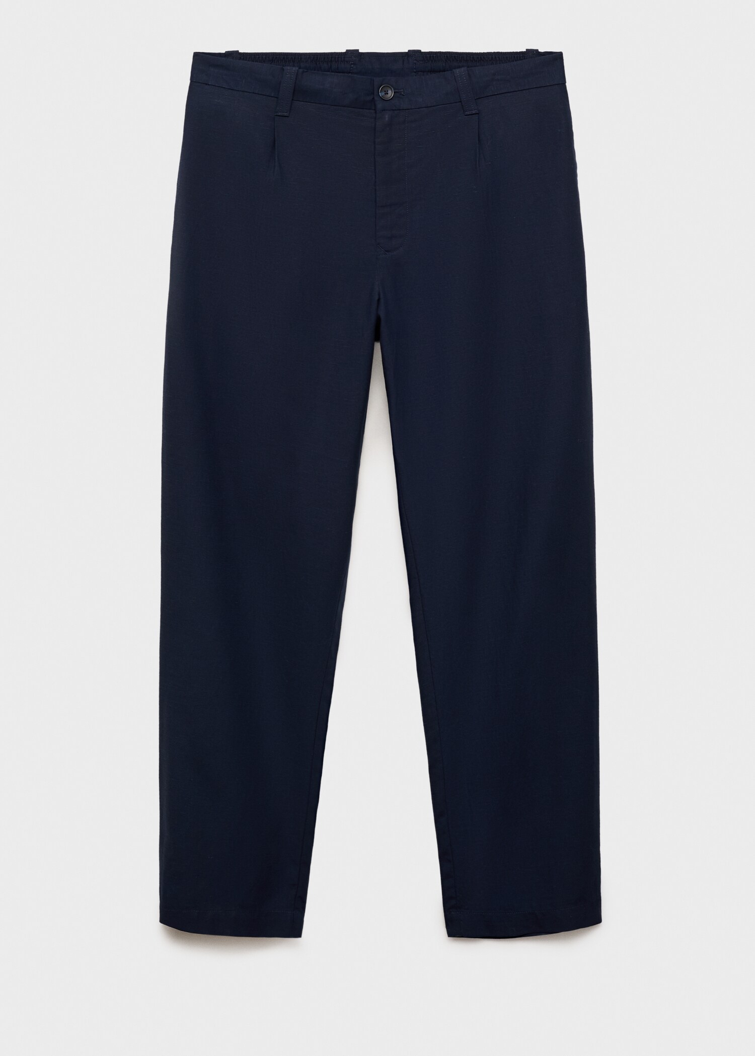Linen lyocell regular-fit trousers - Article without model