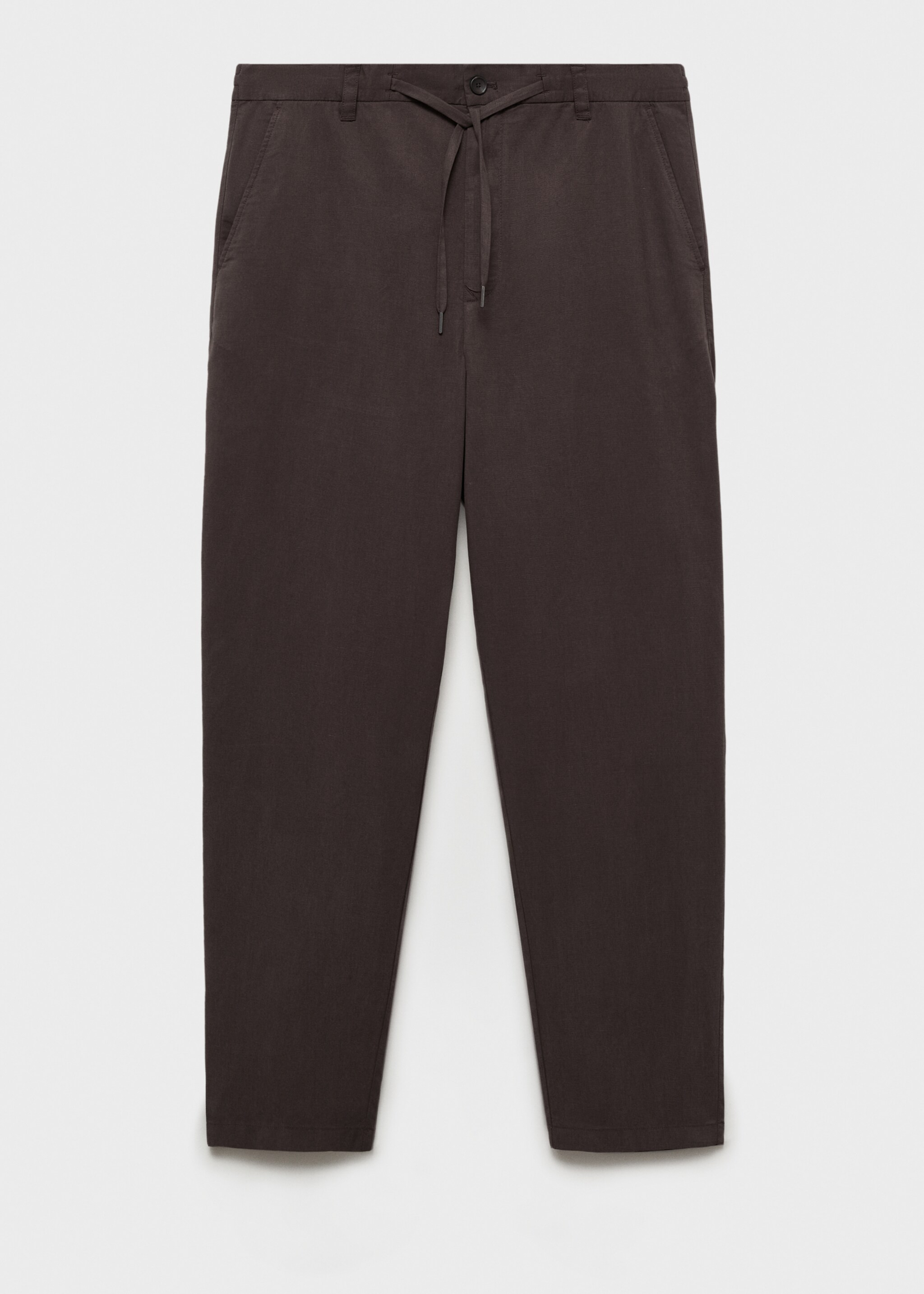 Gerade Hose aus Viskose - Artikel ohne Model, Schokolade. Ref: 87007890-00.