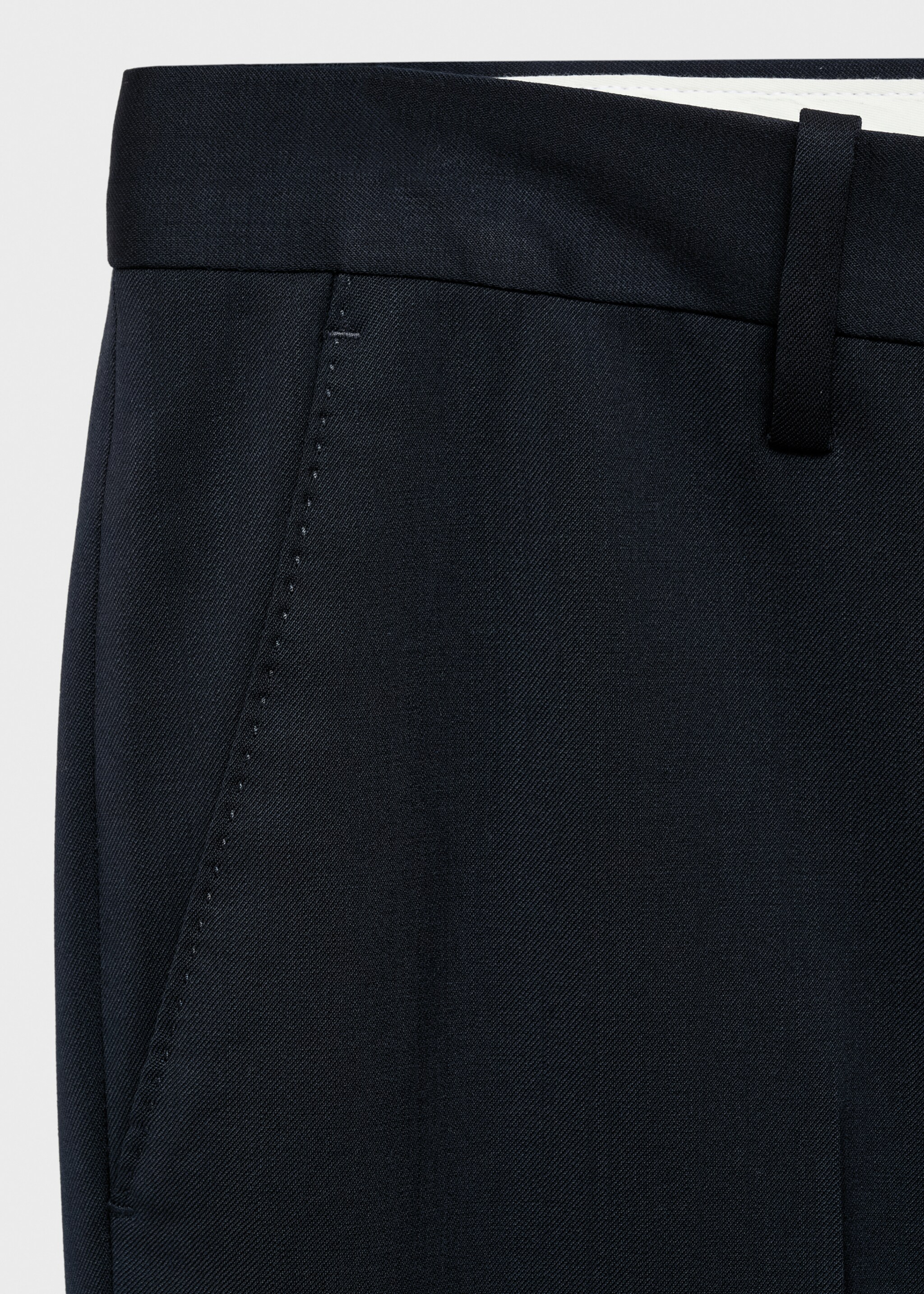 Cool wool suit trousers - Details of the article 0, Blue. Ref: 87007901-00.