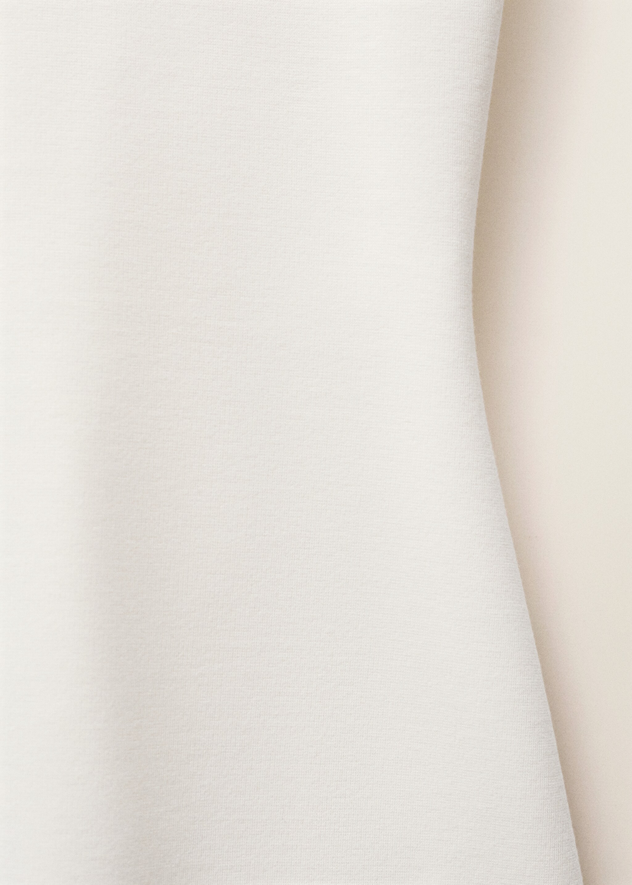 Short-sleeved peplum t-shirt - Details of the article 8, White. Ref: 87007911-00.