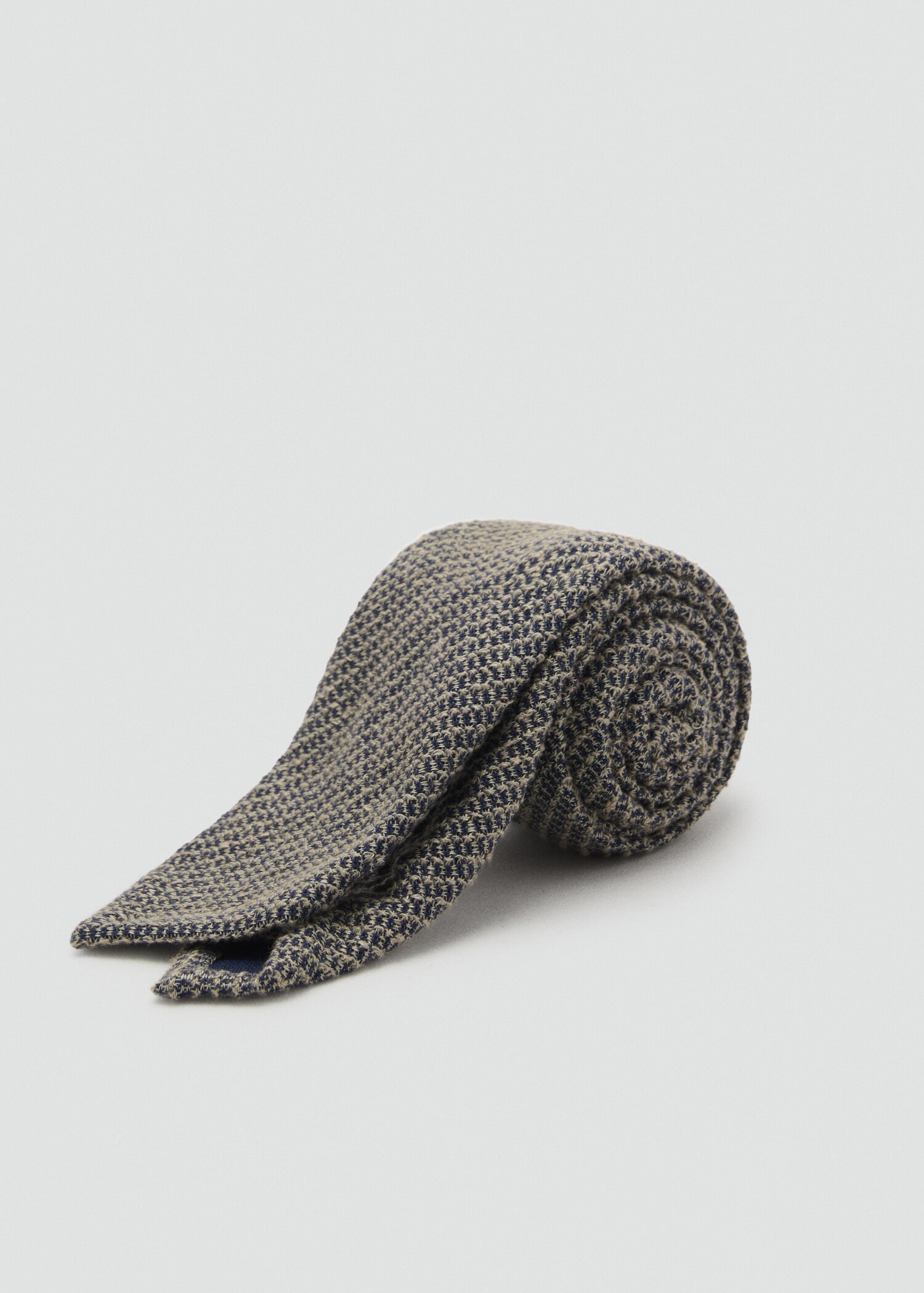 Two-tone linen tie - Medium plane