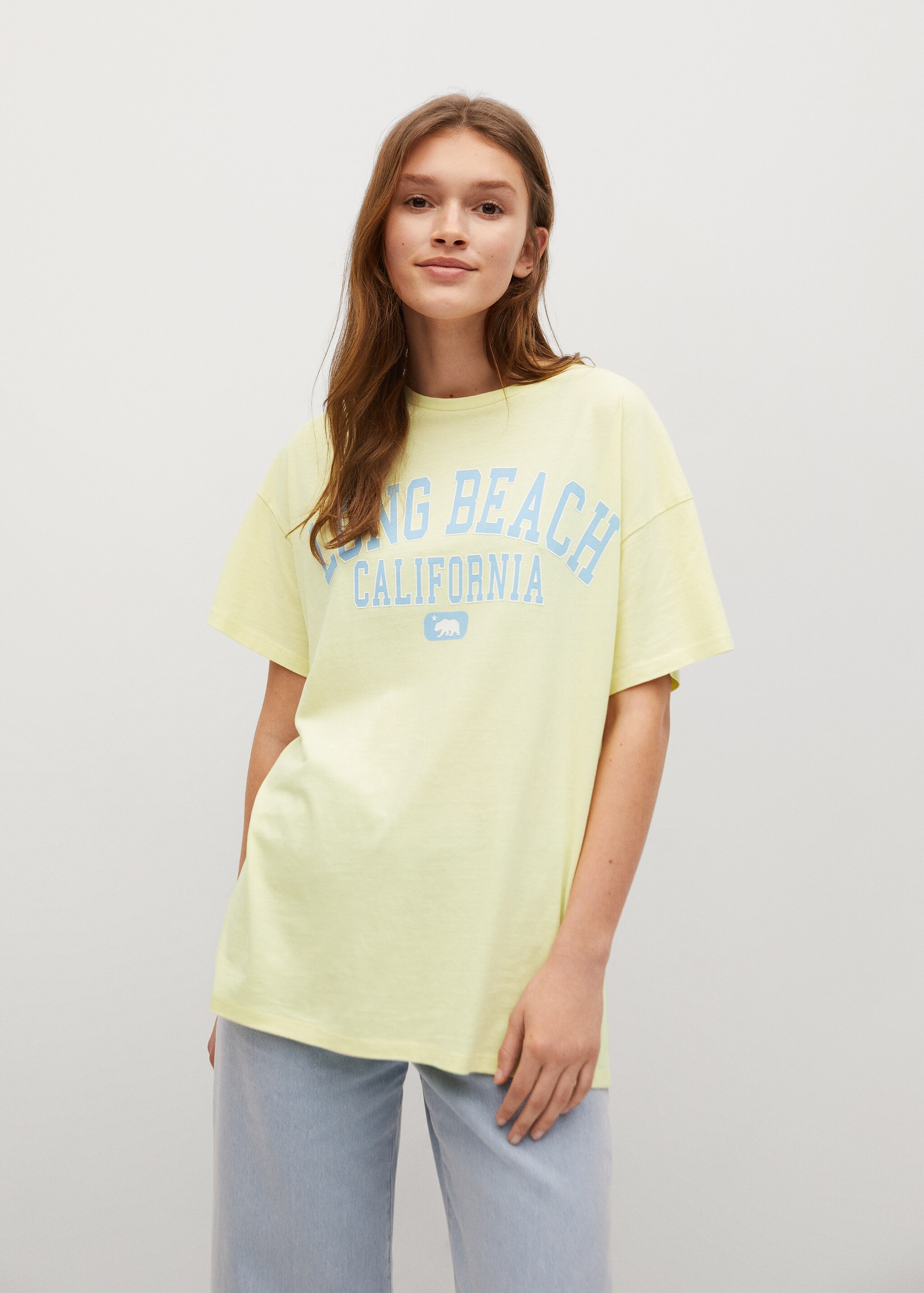 Oversized message t-shirt - Medium plane