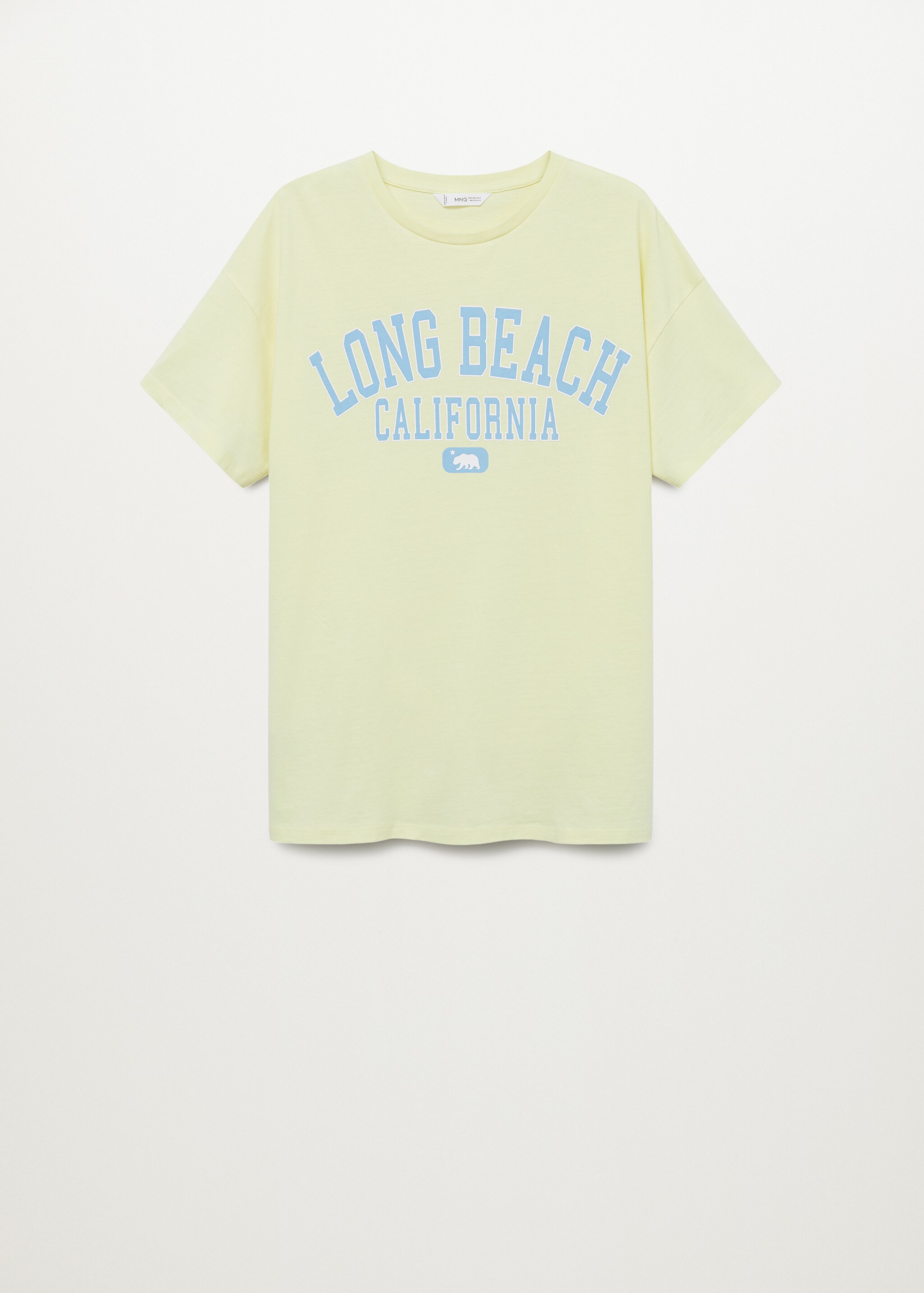 Oversized message t-shirt - Article without model