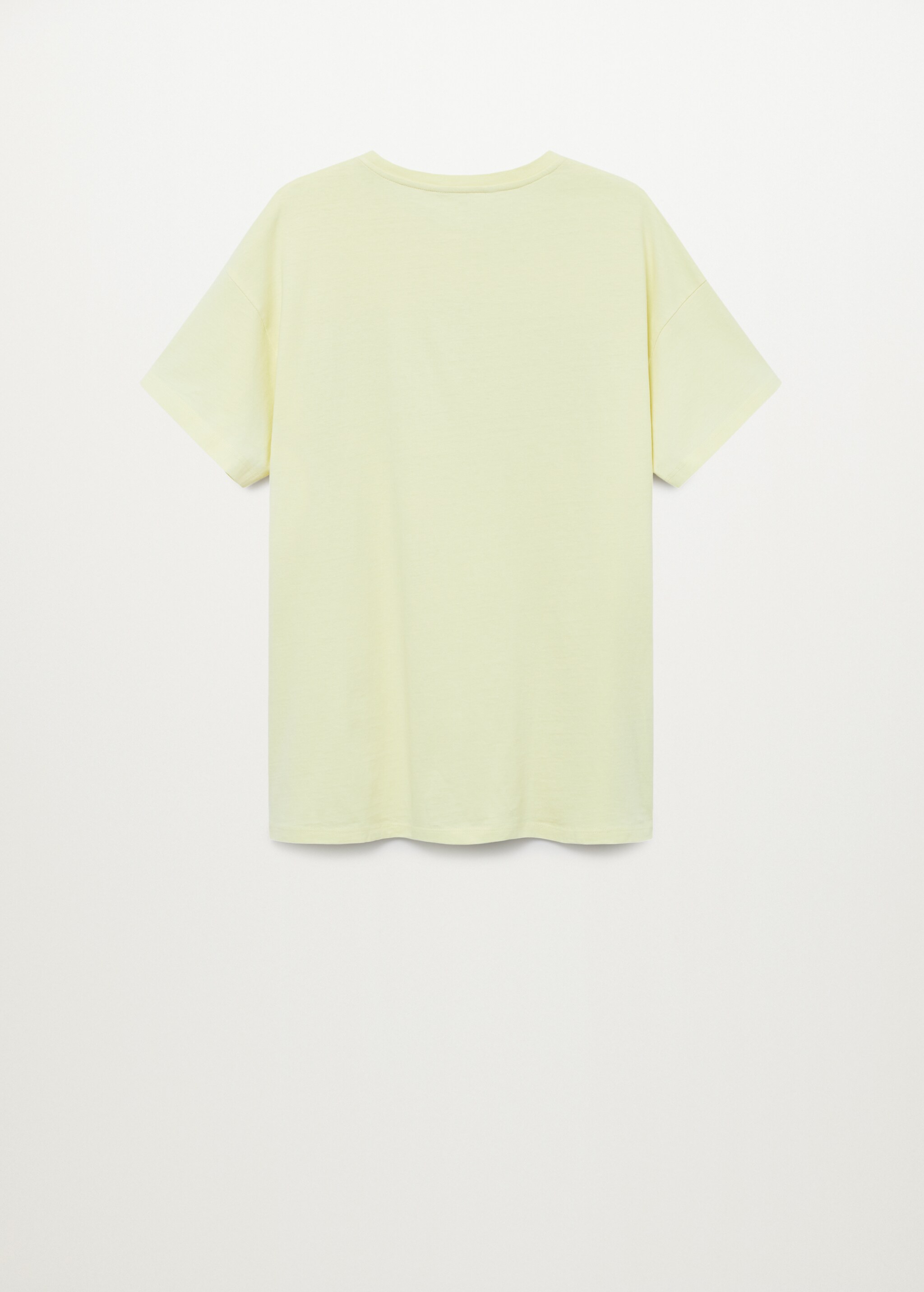 Oversized message t-shirt - Reverse of the article