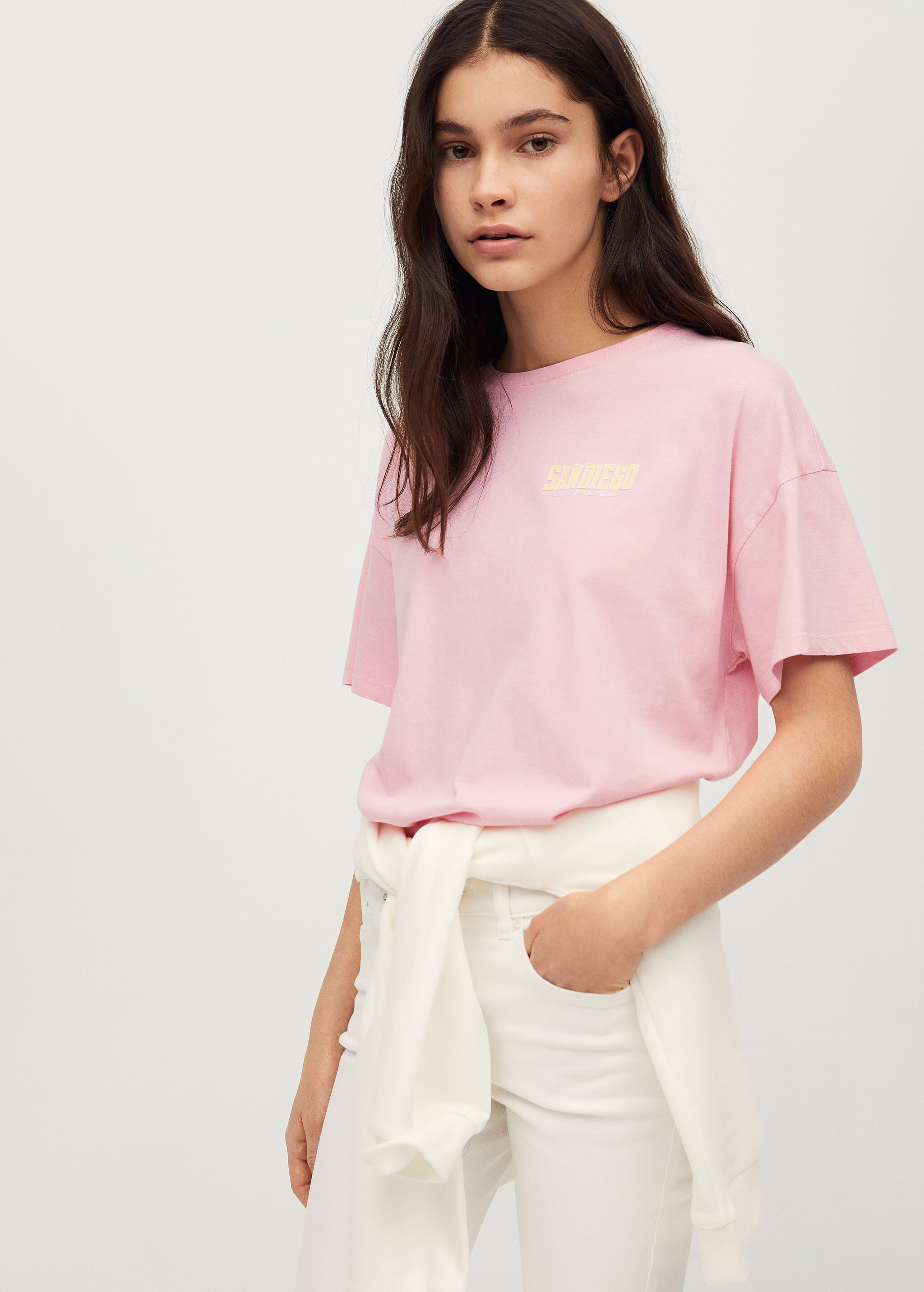 Oversized message t-shirt - Medium plane