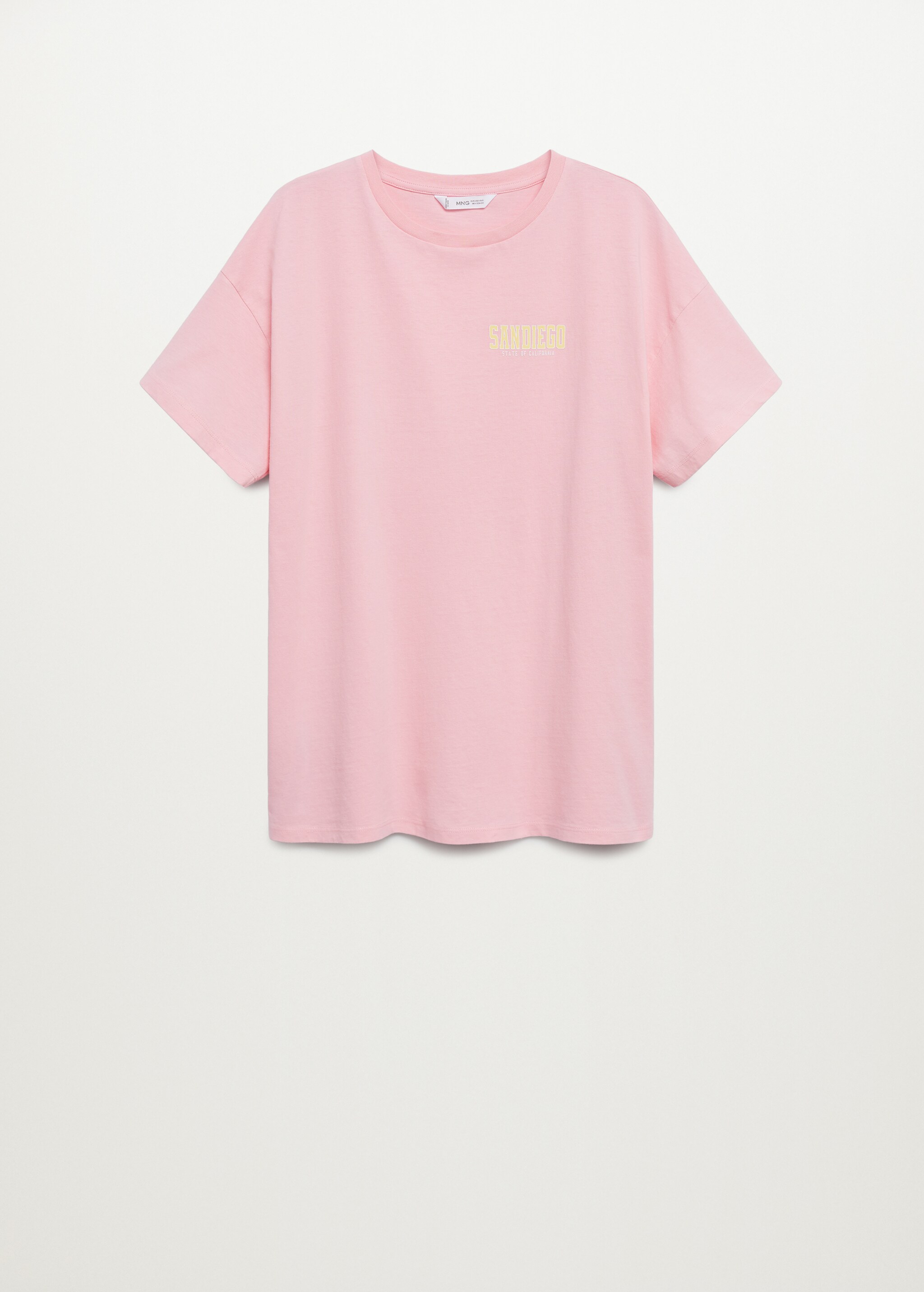 Oversized message t-shirt - Article without model