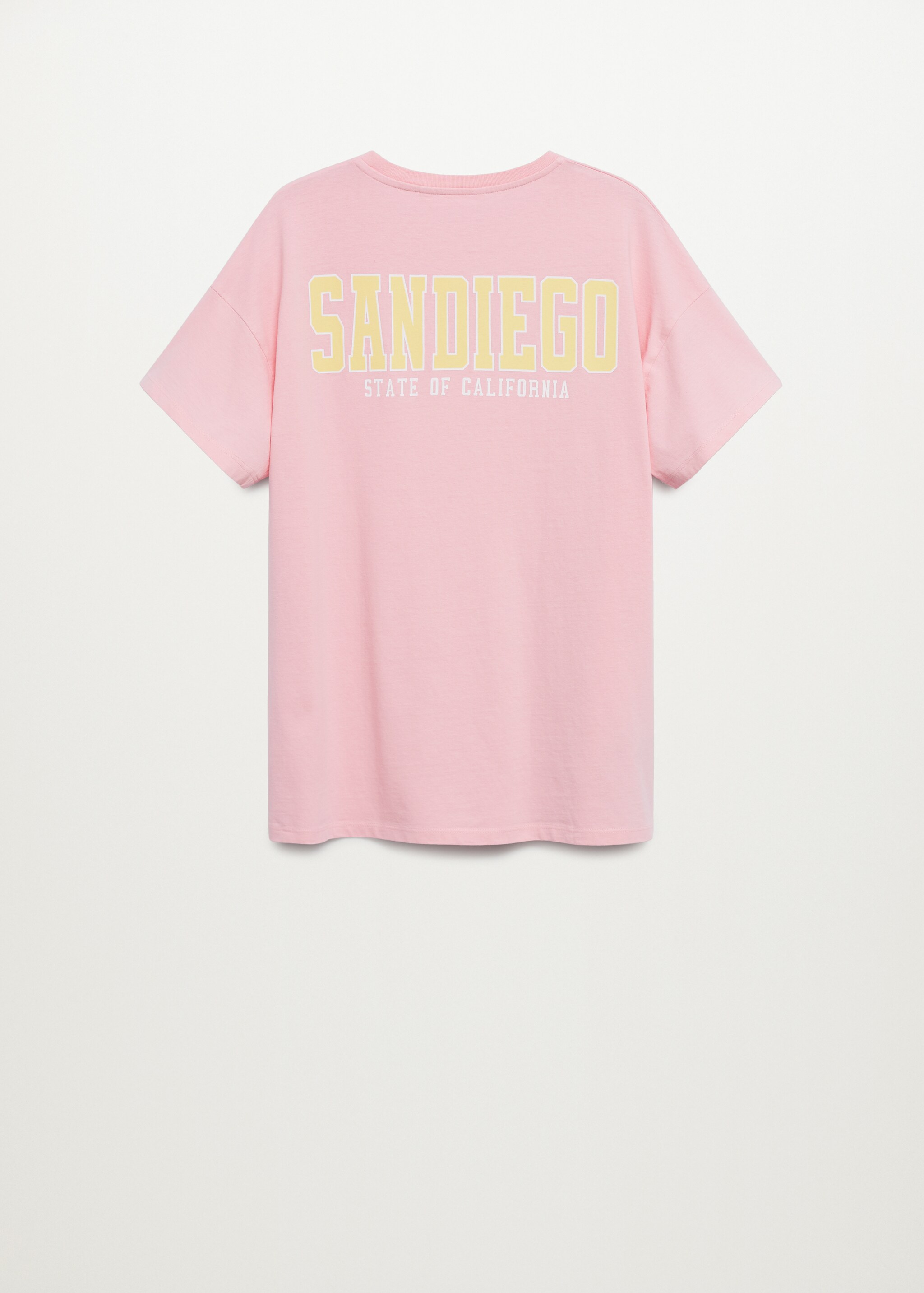 Oversized message t-shirt - Reverse of the article