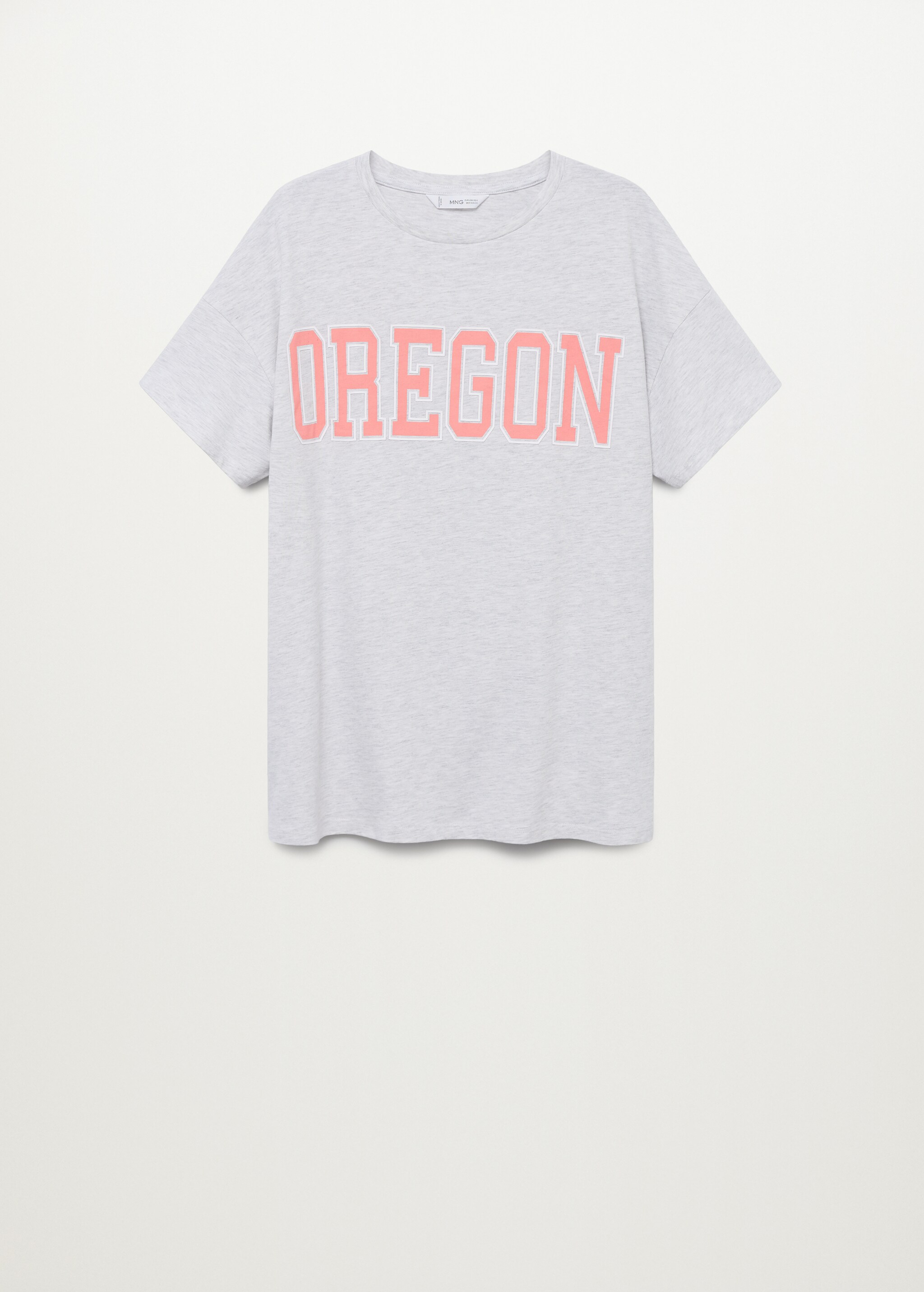 Oversized message t-shirt - Article without model