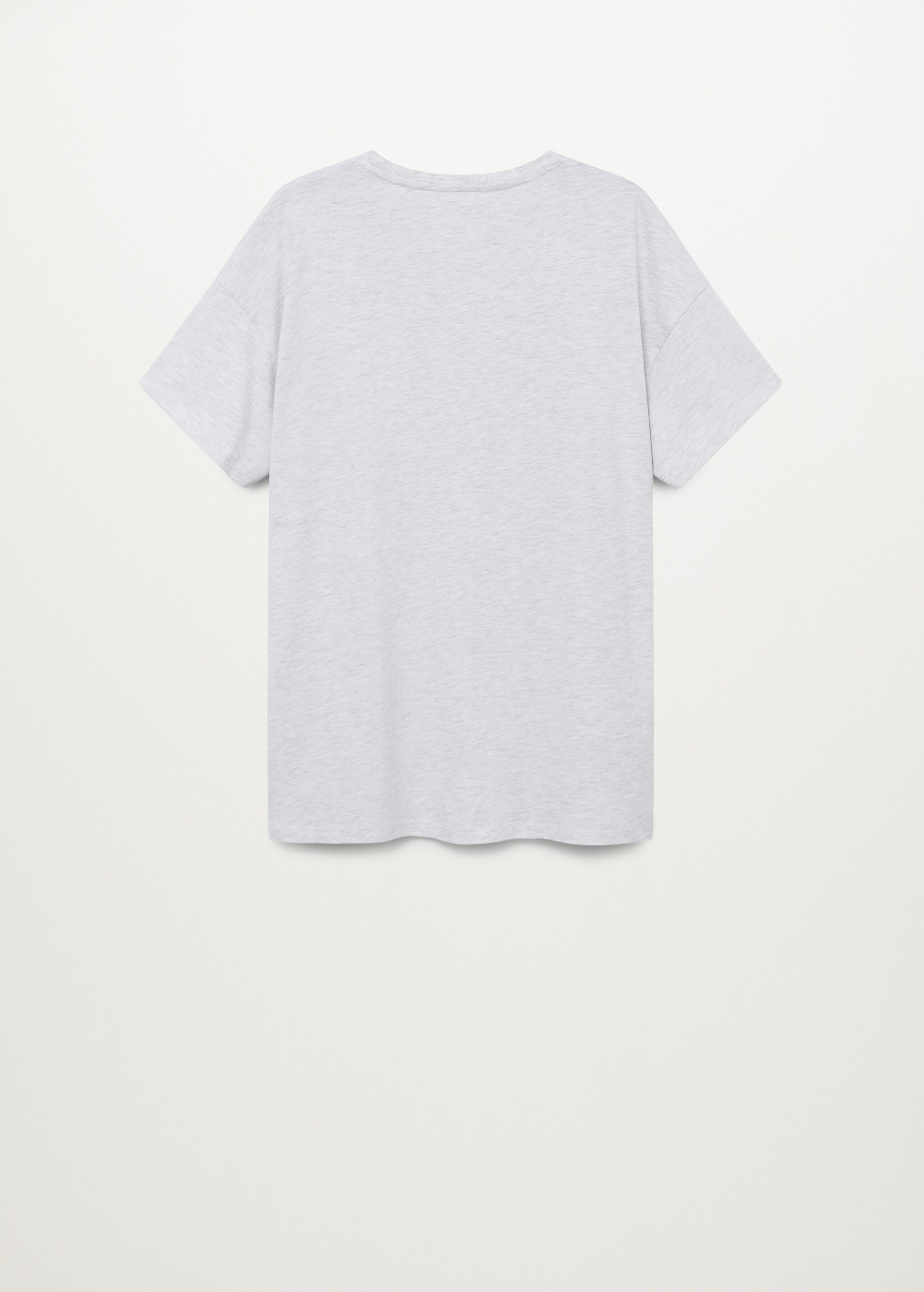 Oversized message t-shirt - Reverse of the article