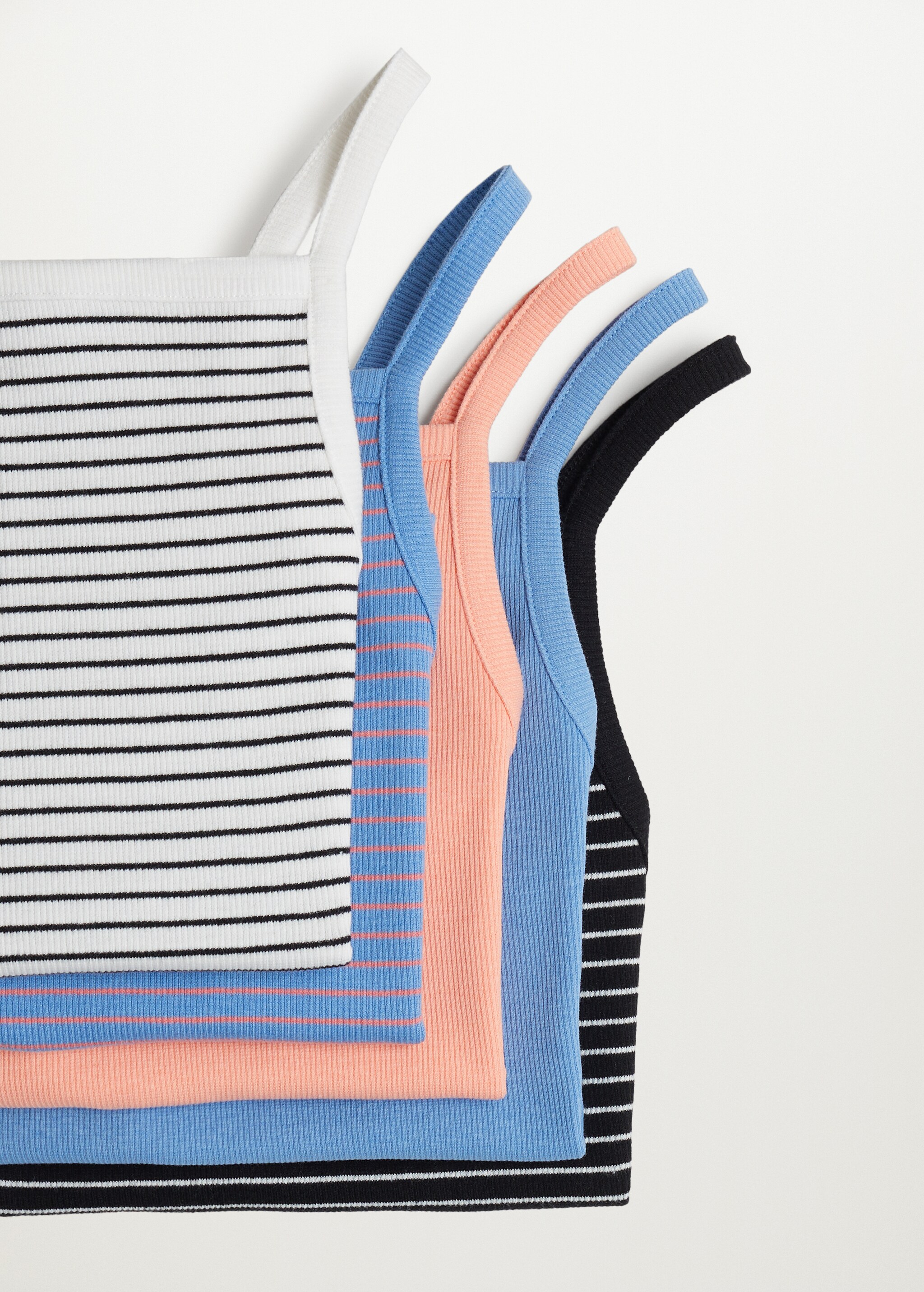 Ribbed cotton-blend top - Details of the article 8