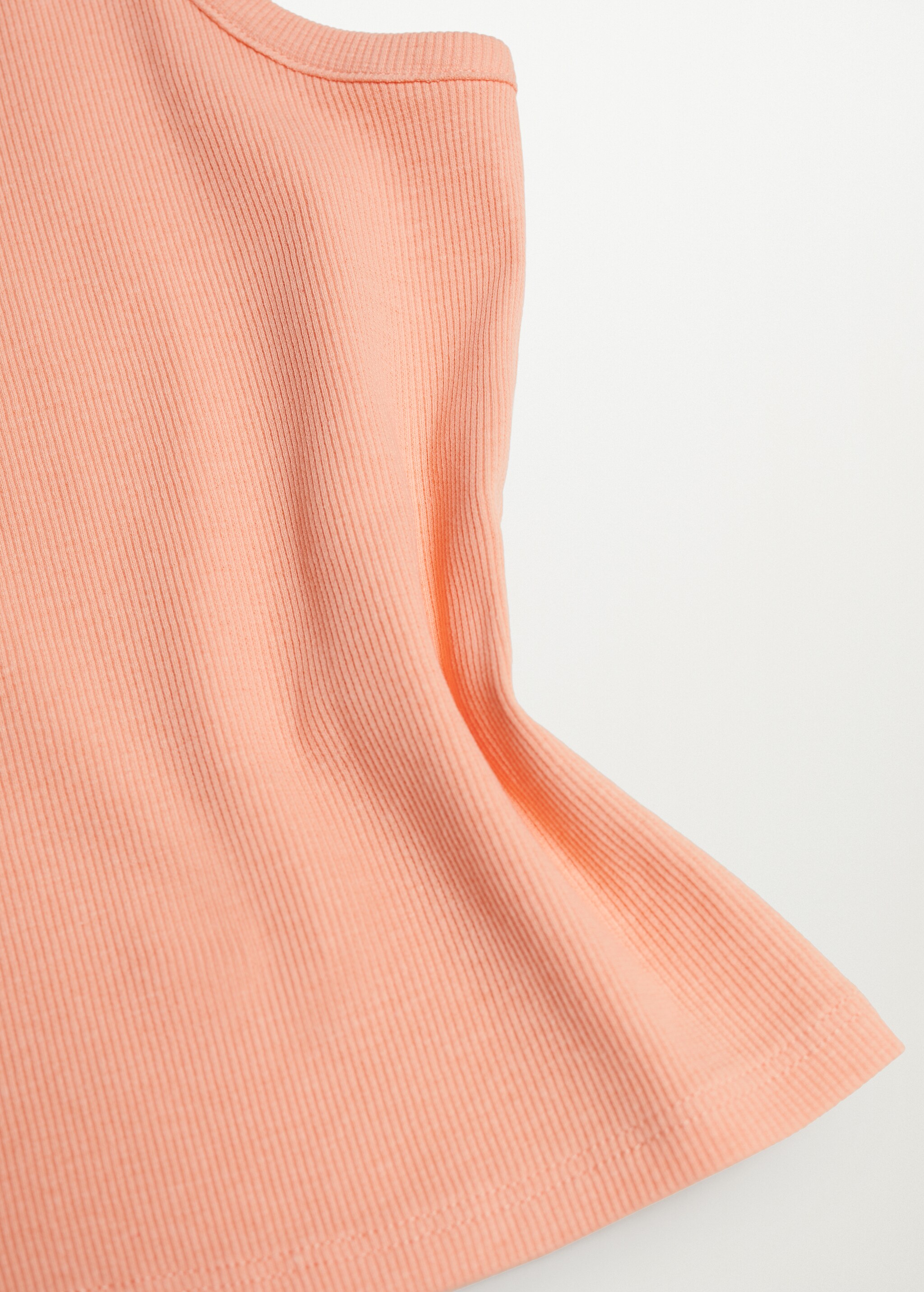 Ribbed cotton-blend top - Details of the article 8