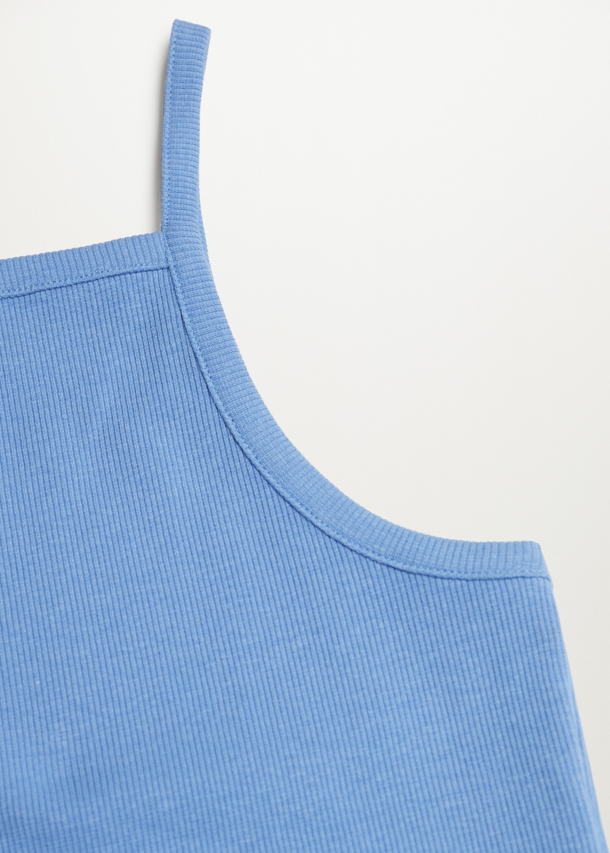 Ribbed cotton-blend top - Details of the article 8