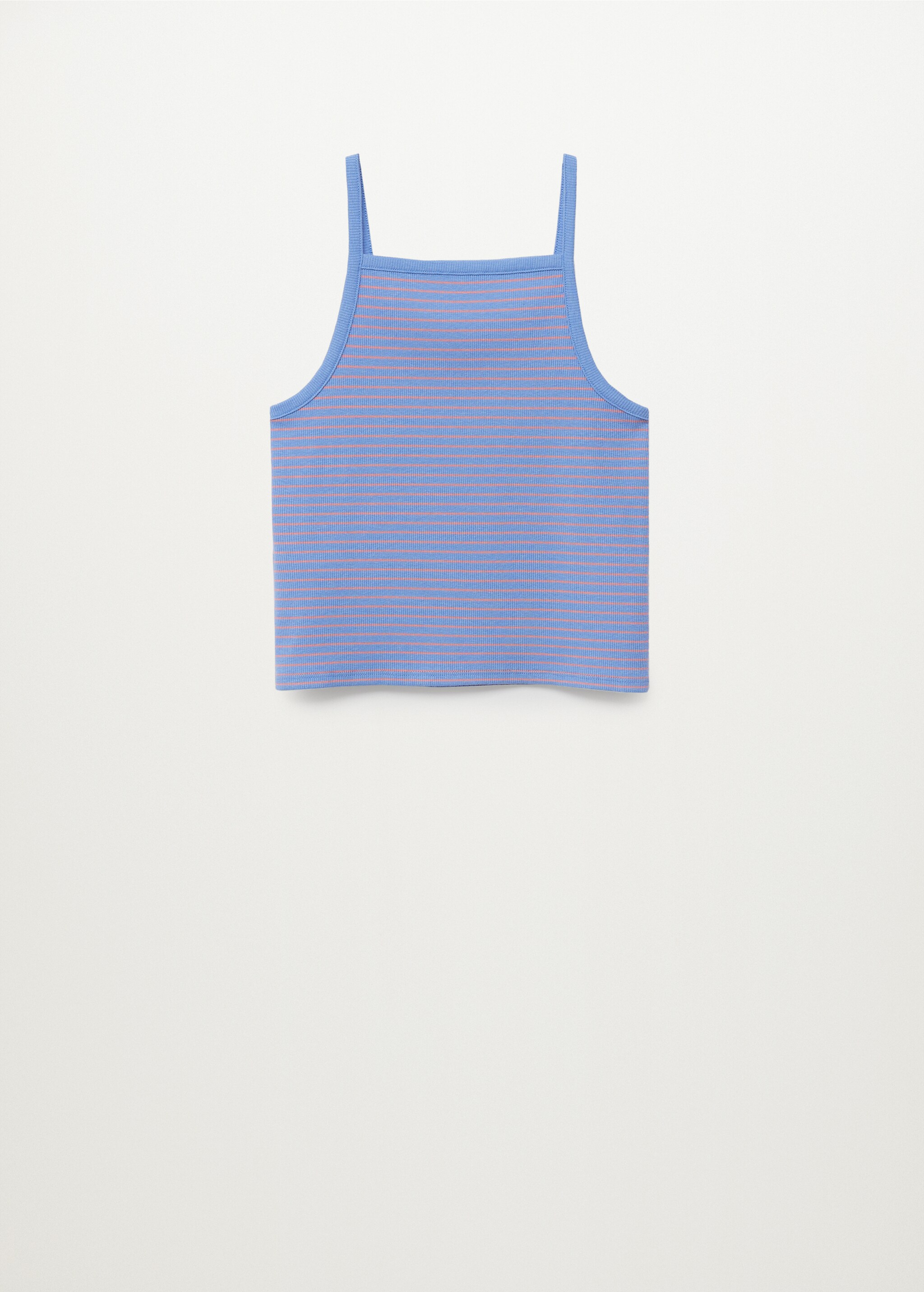 Ribbed cotton-blend top - Article without model
