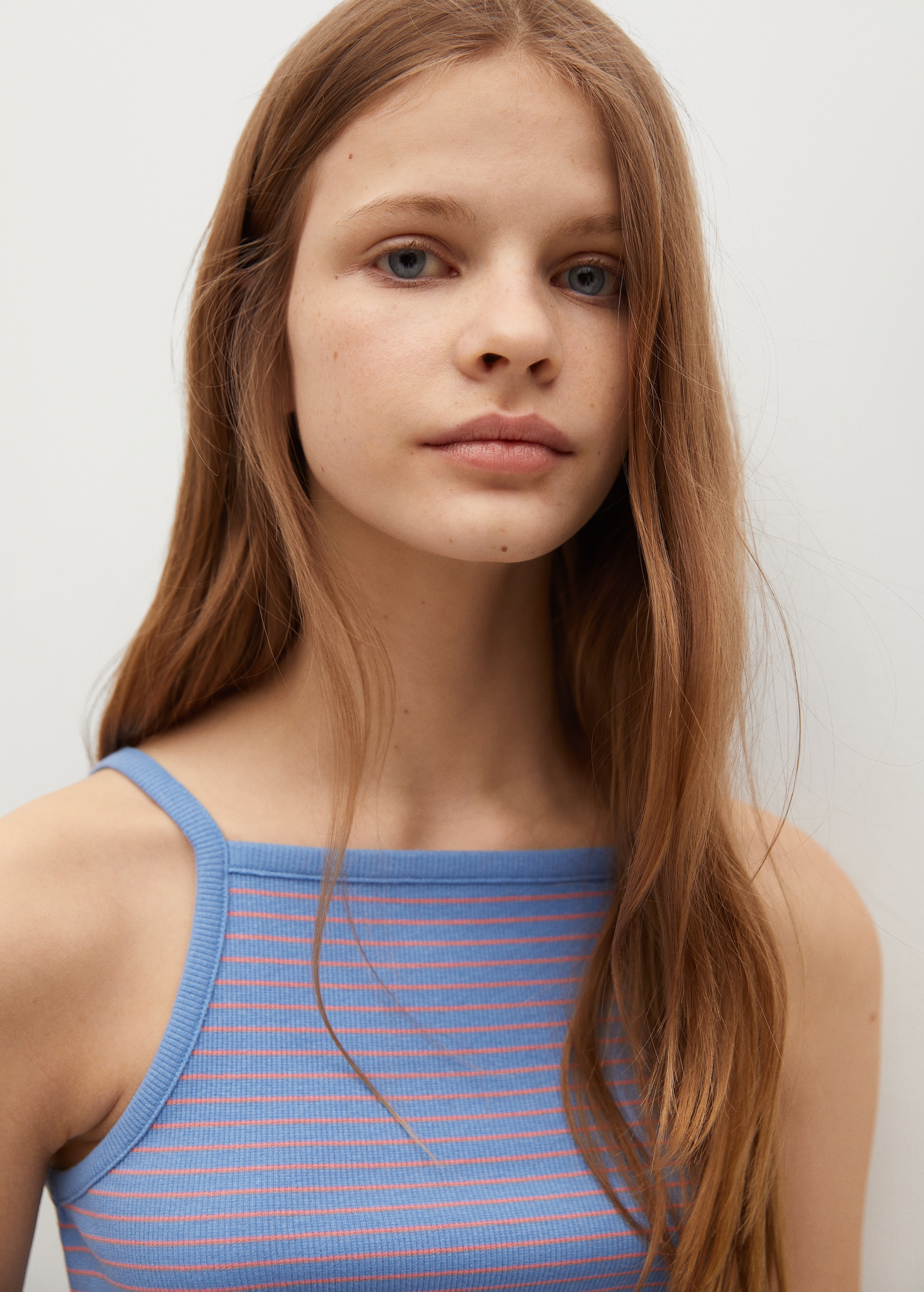 Ribbed cotton-blend top - Details of the article 1