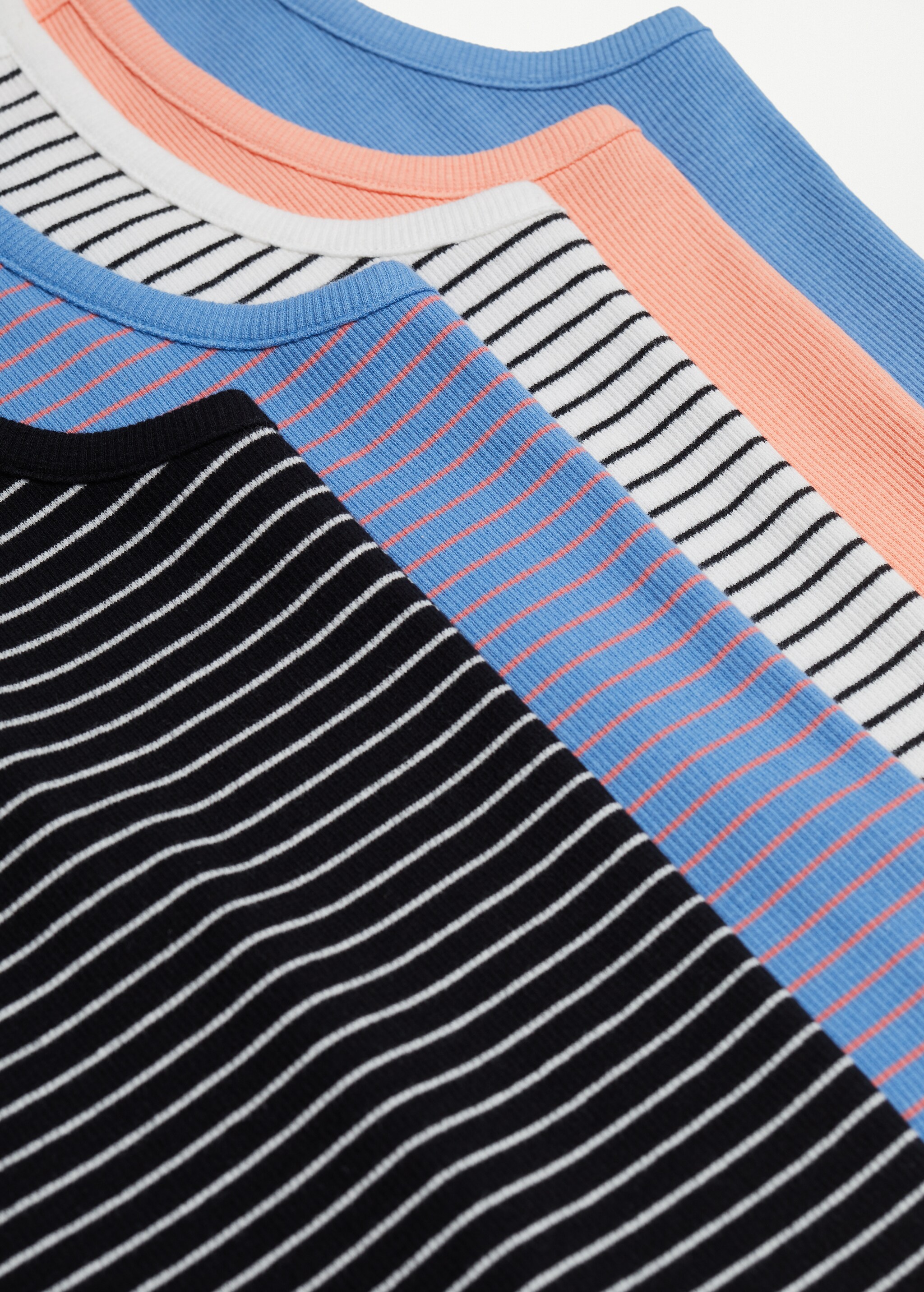 Ribbed cotton-blend top - Details of the article 8