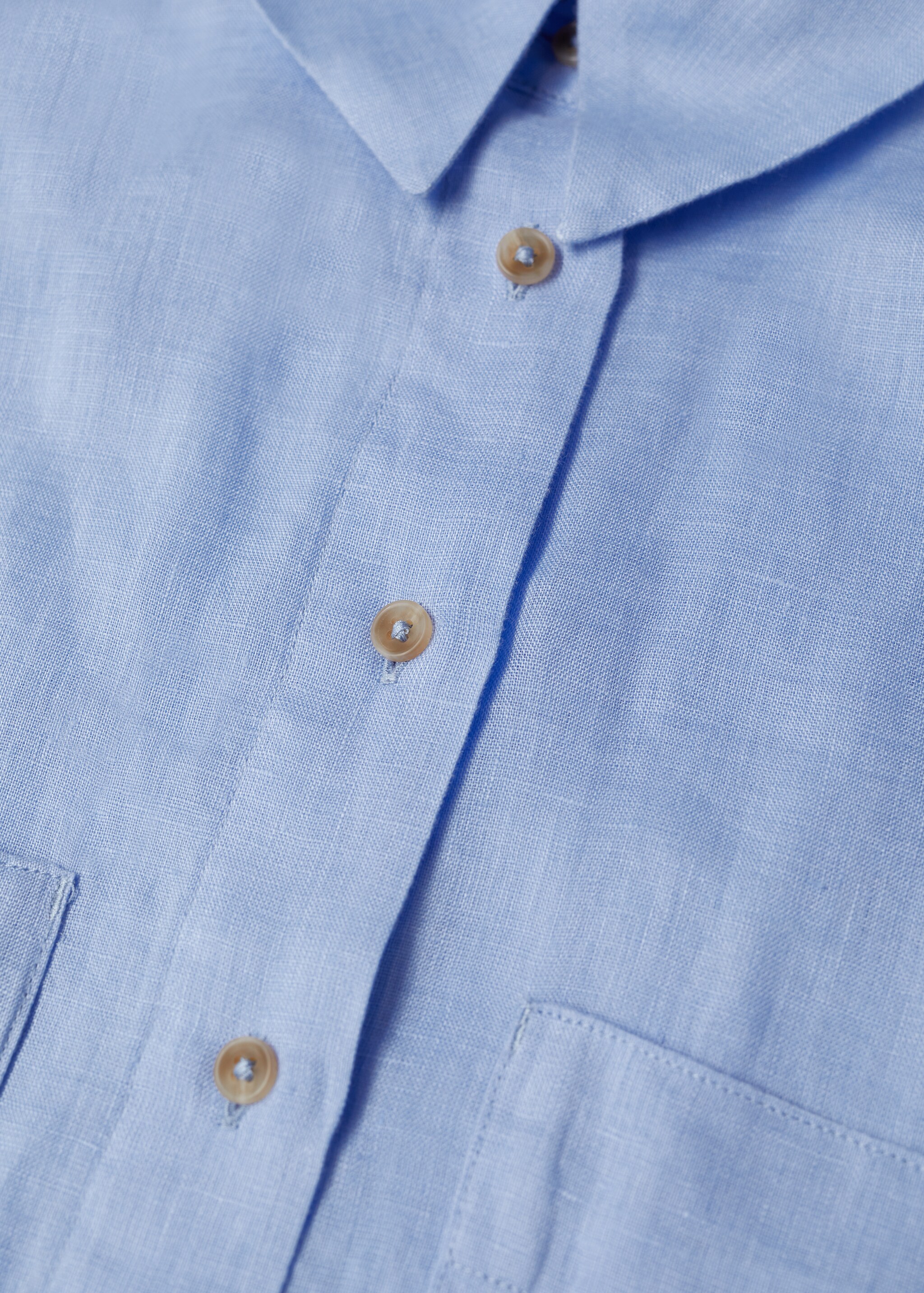 Camisa 100% lino crop - Detalle del artículo 8