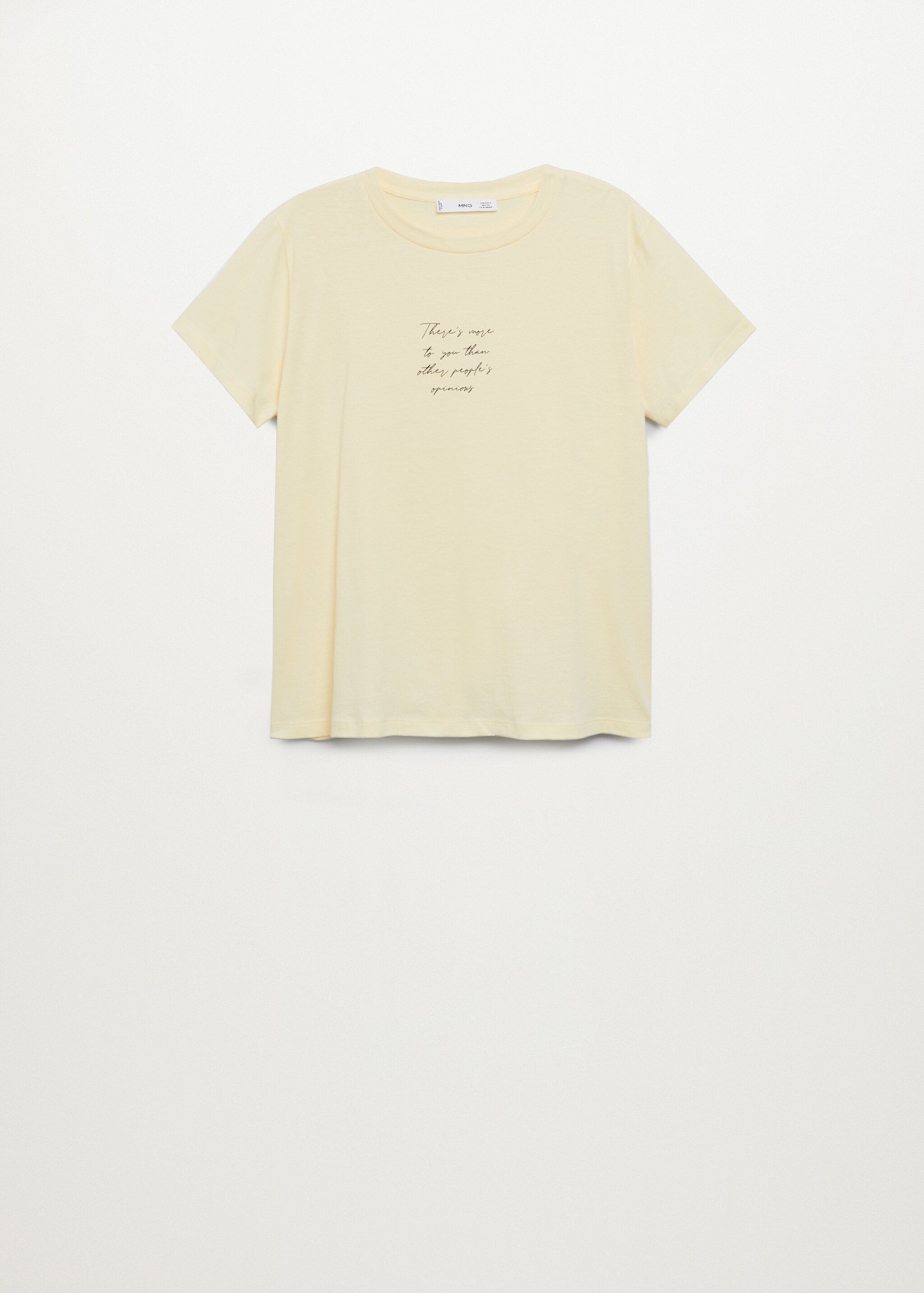 Camiseta algodón mensaje - Artículo sin modelo