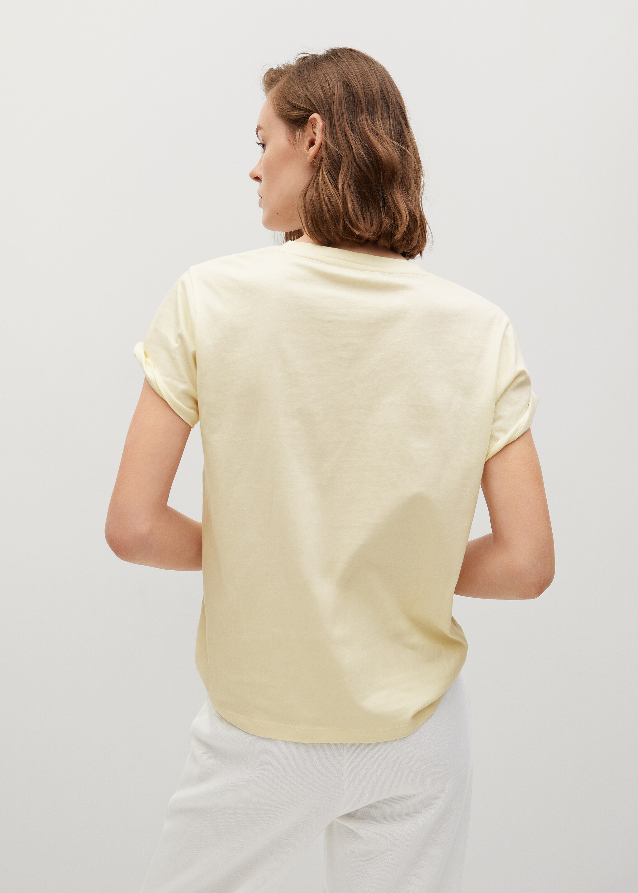 Camiseta algodón mensaje - Reverso del artículo