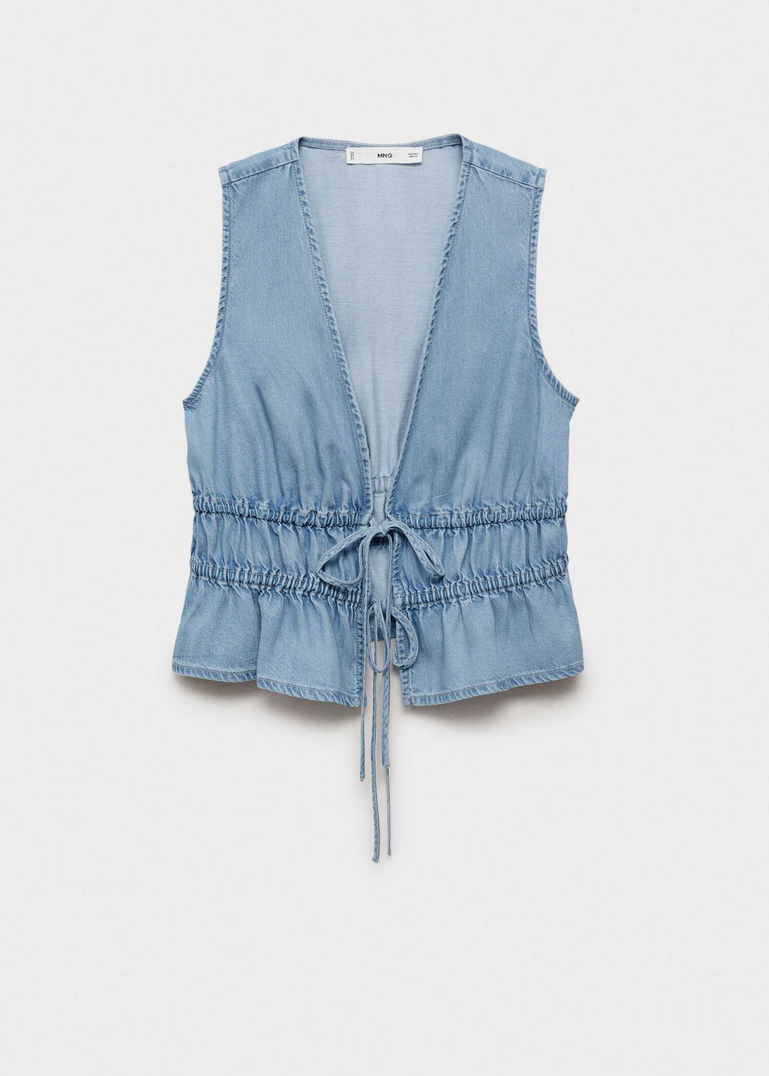 Top lyocell cierre lazos - Artículo sin modelo