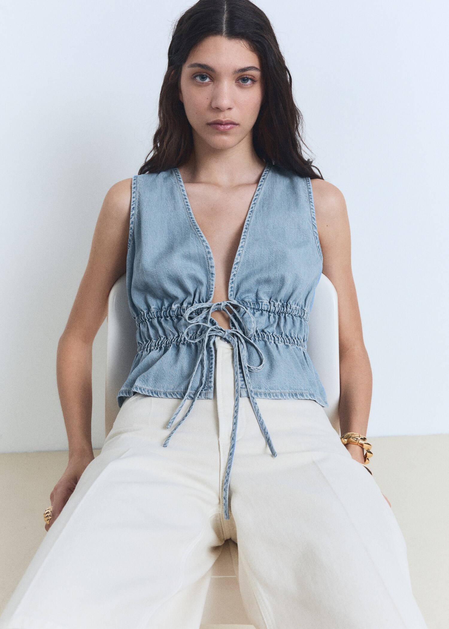 Top lyocell cierre lazos - Detalle del artículo 2