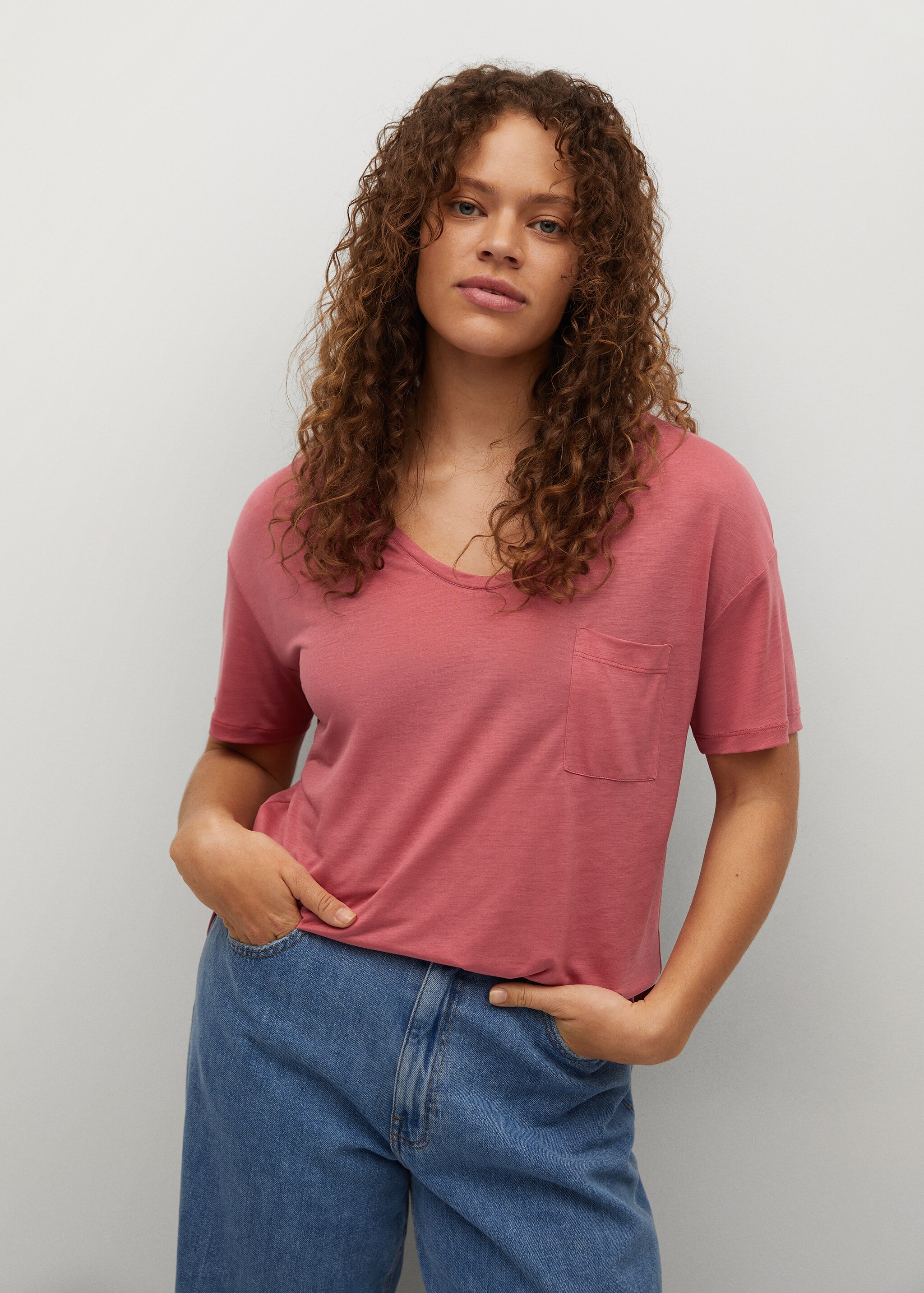 Camiseta 100% lyocell - Plano medio