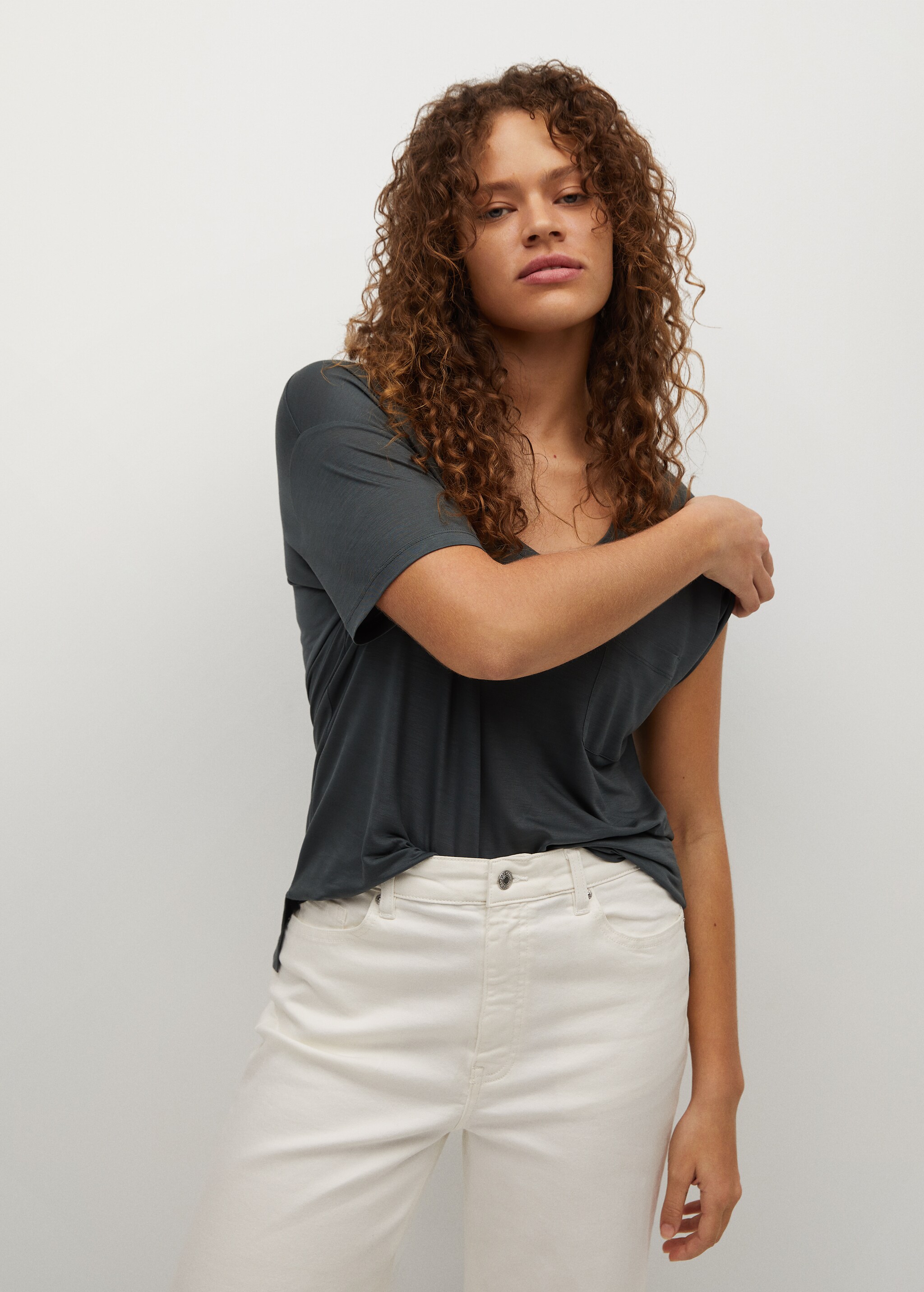 Camiseta 100% lyocell - Plano medio