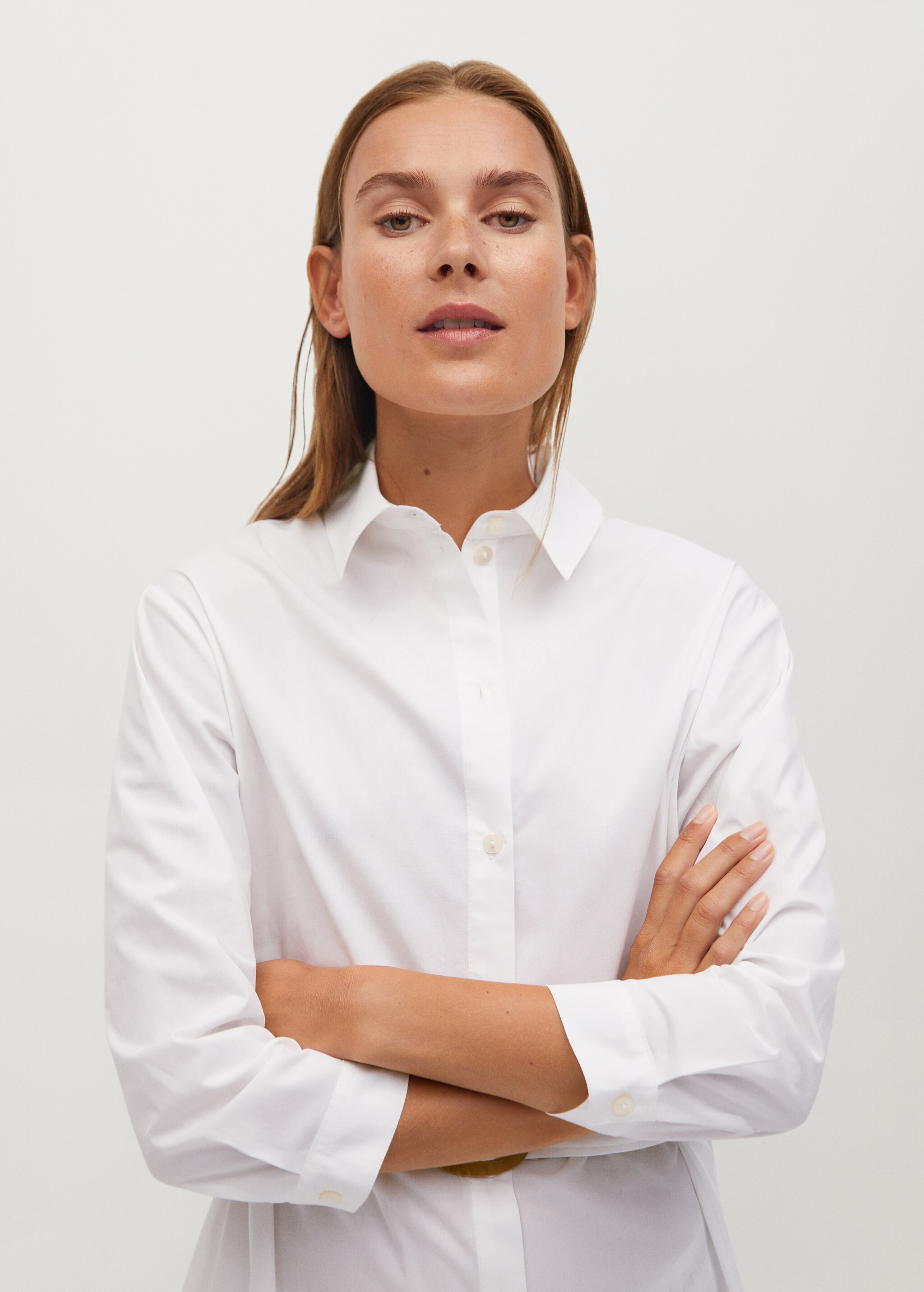 Popelin belt dress - Details of the article 2