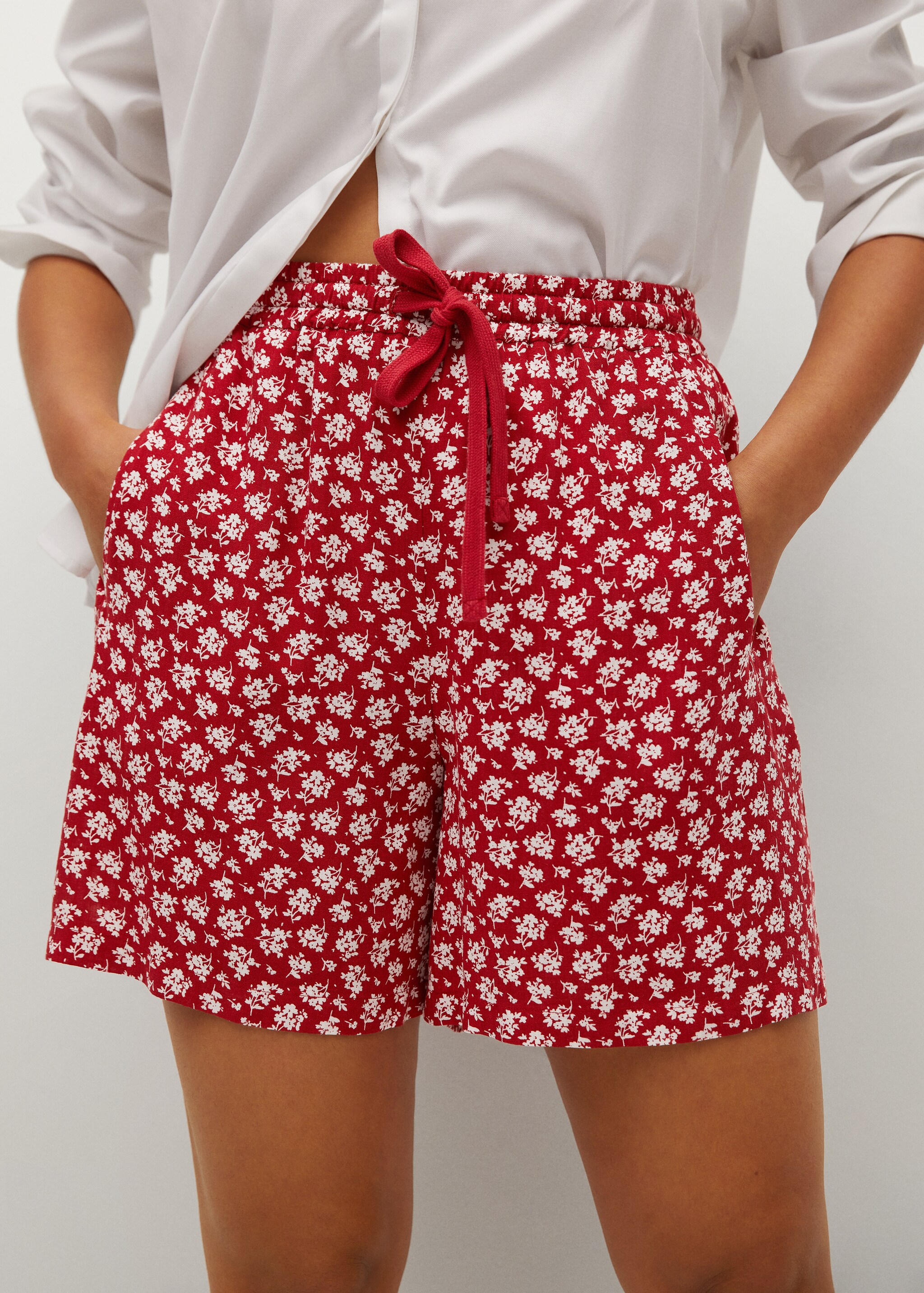 Printed flowy shorts - Medium plane