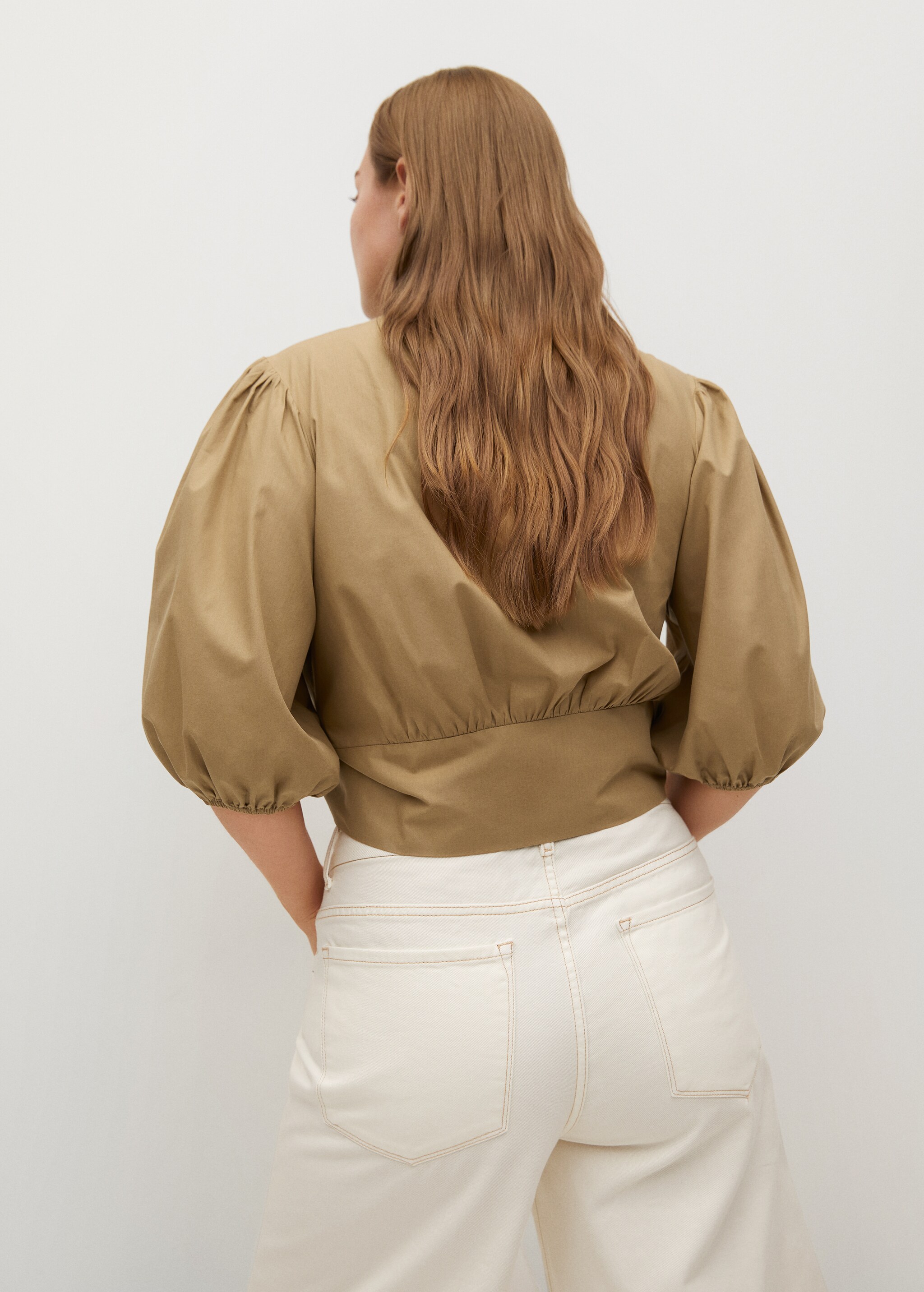 Blusa nudo algodón - Reverso del artículo