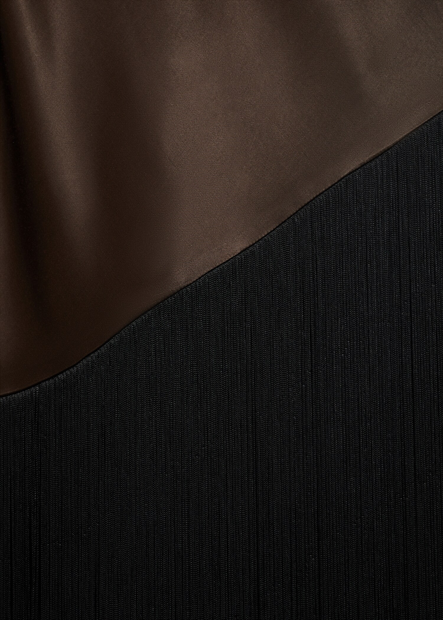 Vestido satinado asimétrico flecos - Detalle del artículo 0