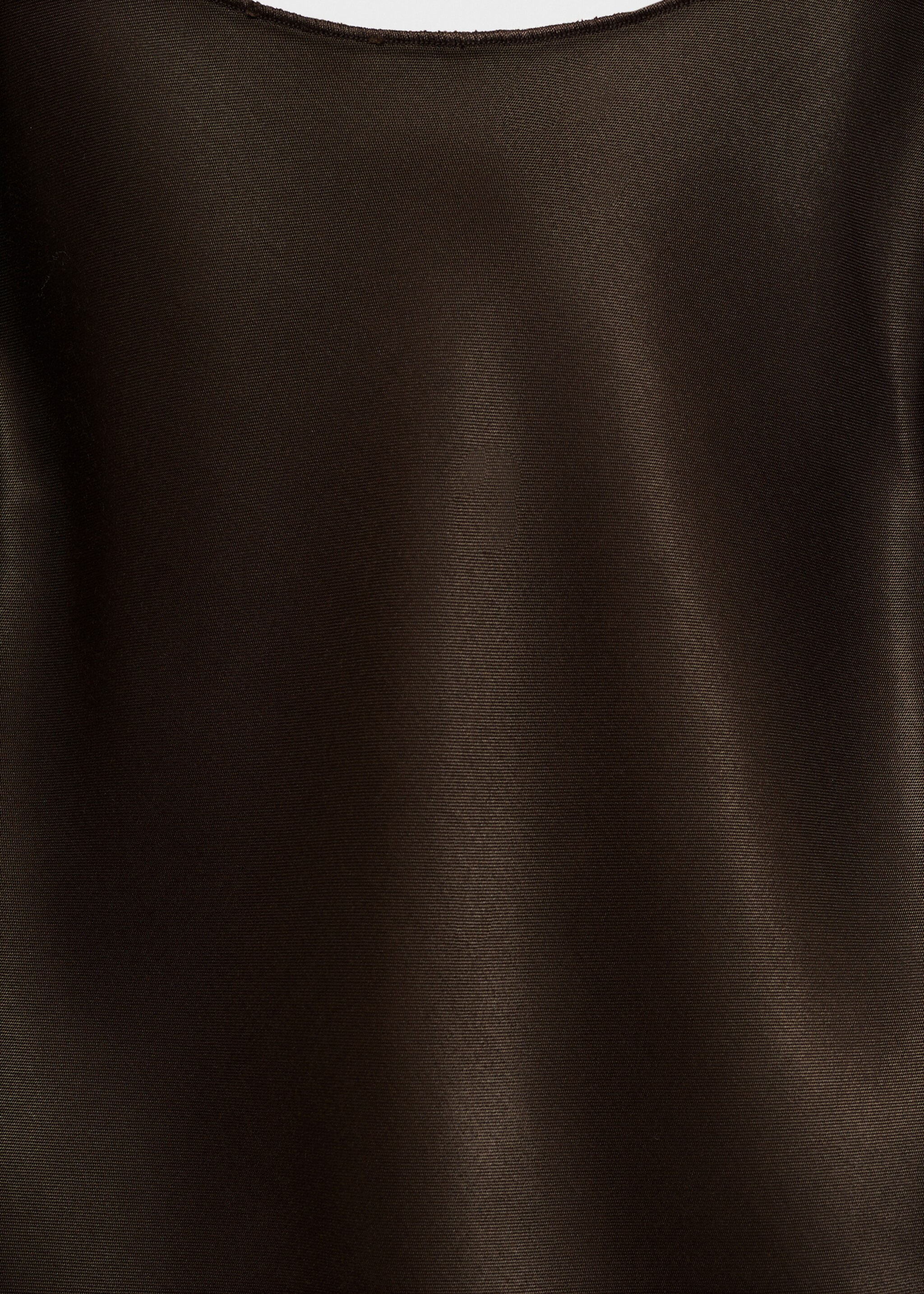 Vestido satinado asimétrico flecos - Detalle del artículo 8, Marrón. Ref: 87009089-00.