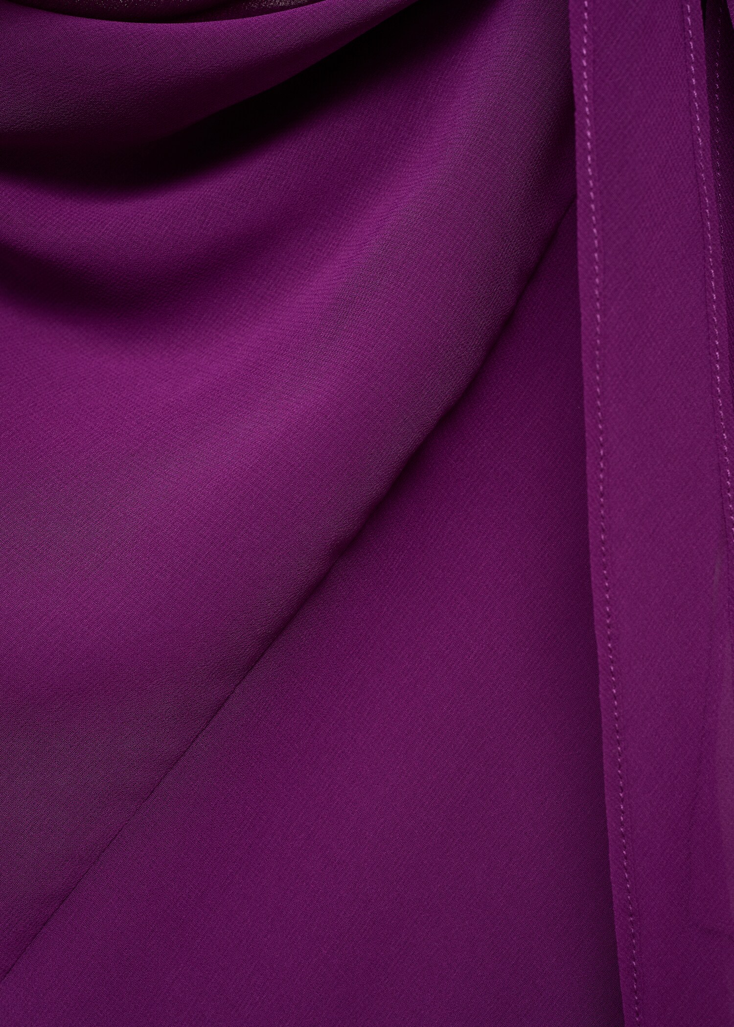 Vestido drapeado detalle flor - Detalle del artículo 0