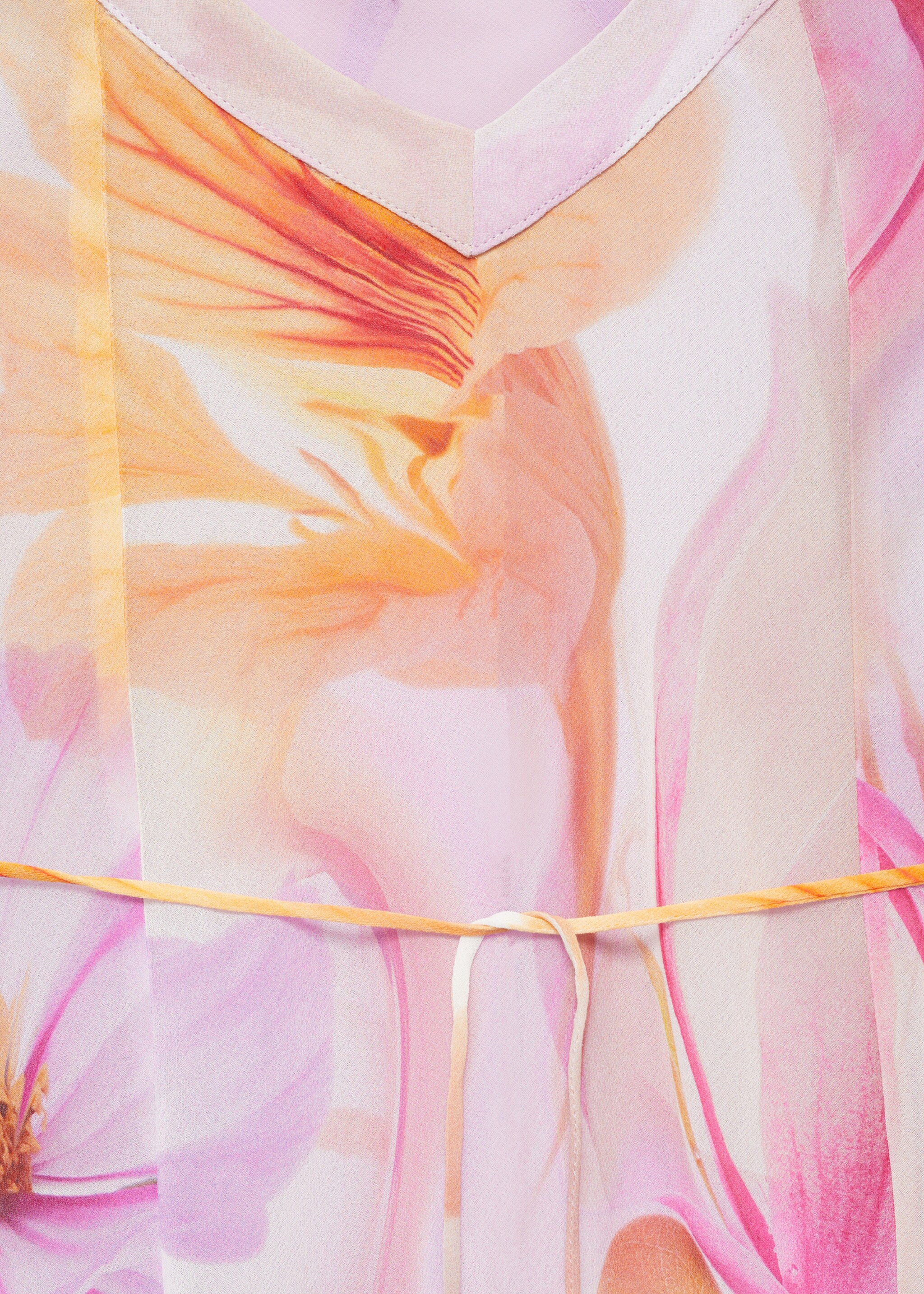 Blumenkleid mit Rüschen - Detail des Artikels 8, Helllila/Pastelllila. Ref: 87009098-00.