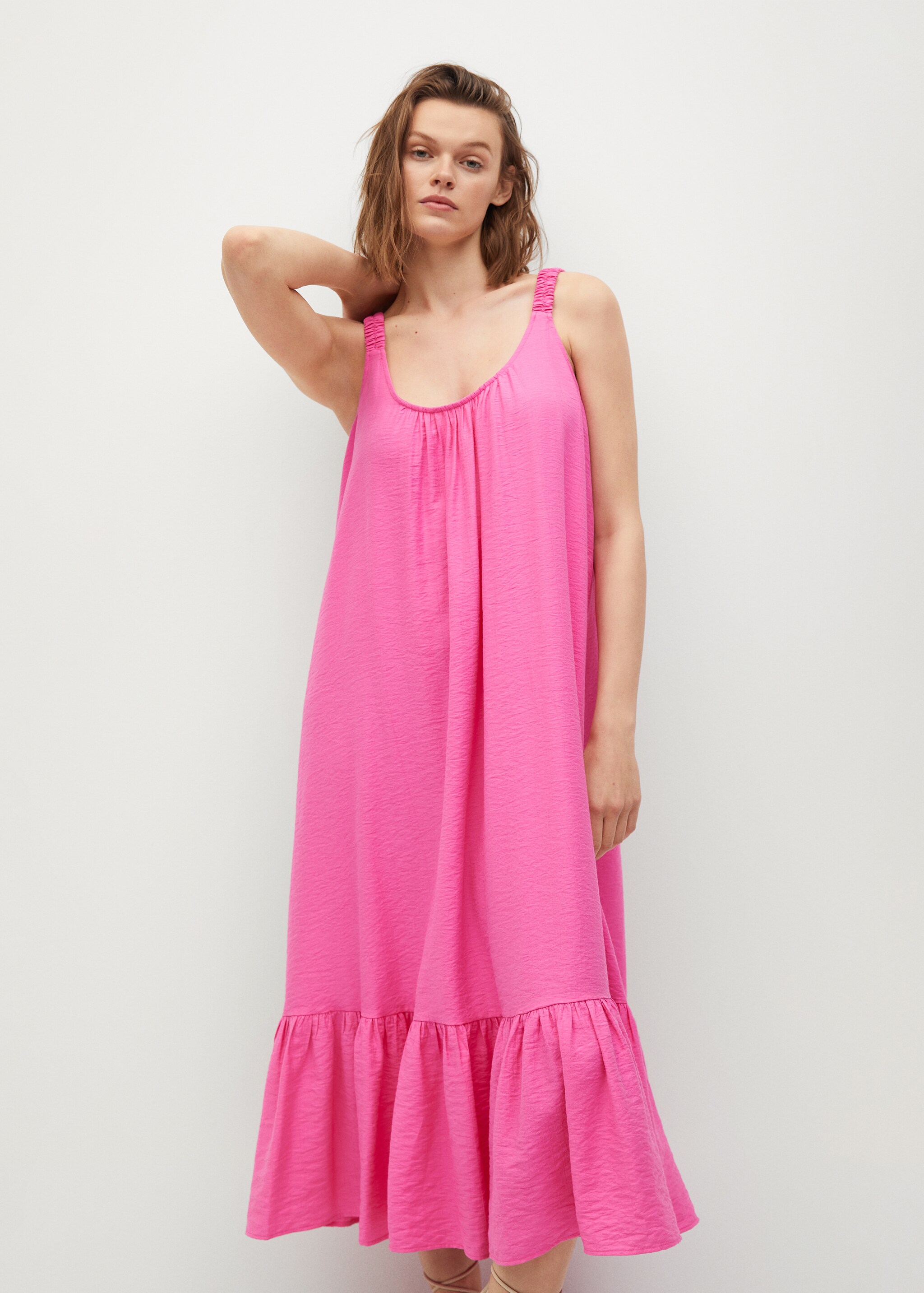 Fluted hem dress - Medium plane