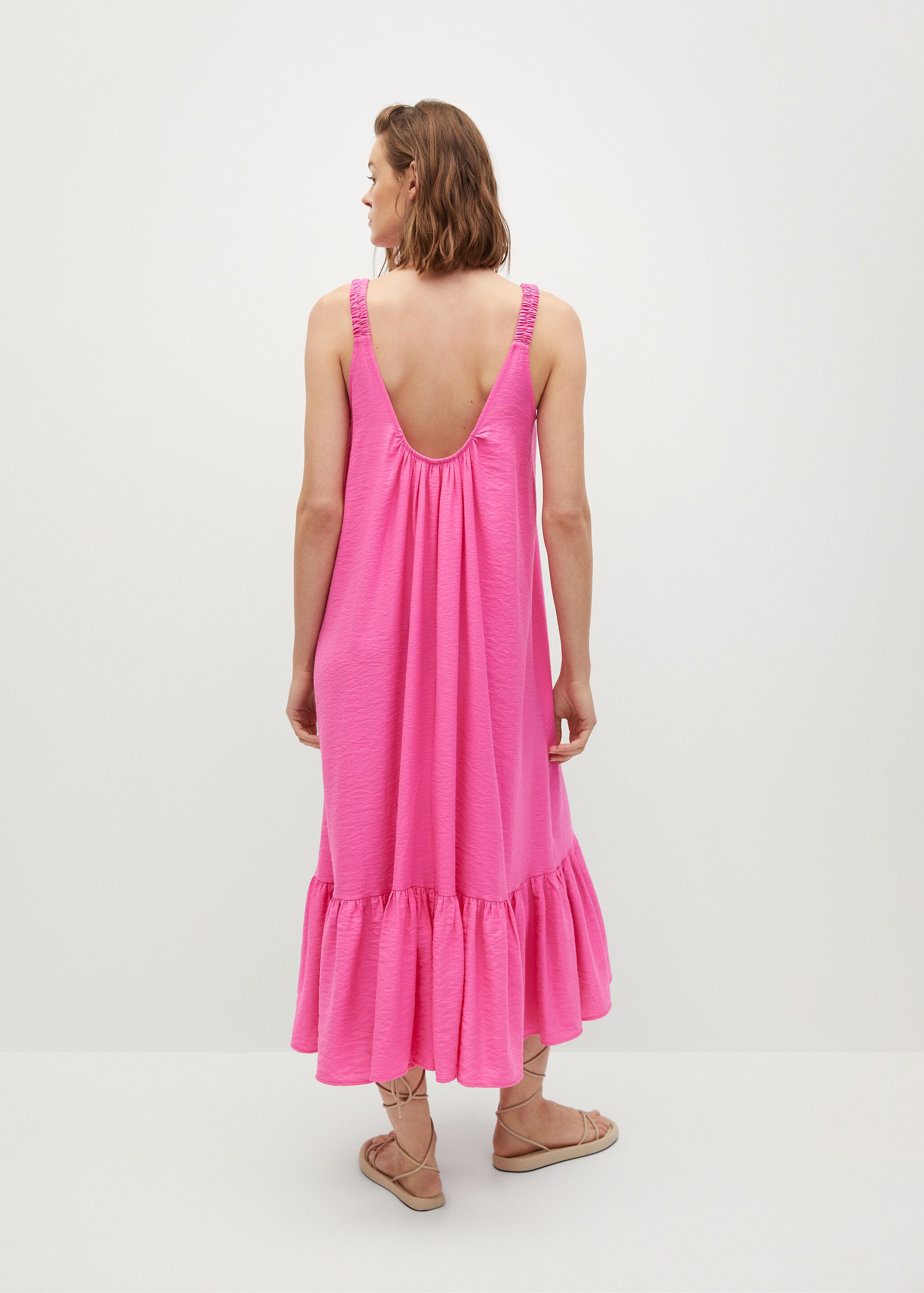 Fluted hem dress - Reverse of the article