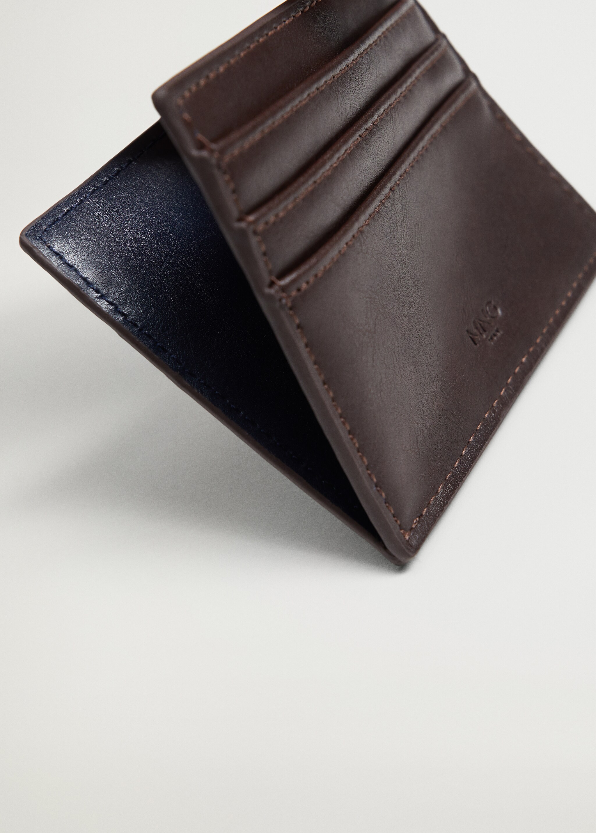 Faux leather cardholder - Medium plane